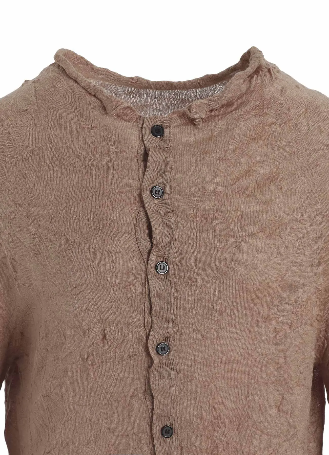 OFF NECK WRINKLED LONG SLEEVE CARDIGAN sold by Yohji Yamamoto product image thumbnail 5