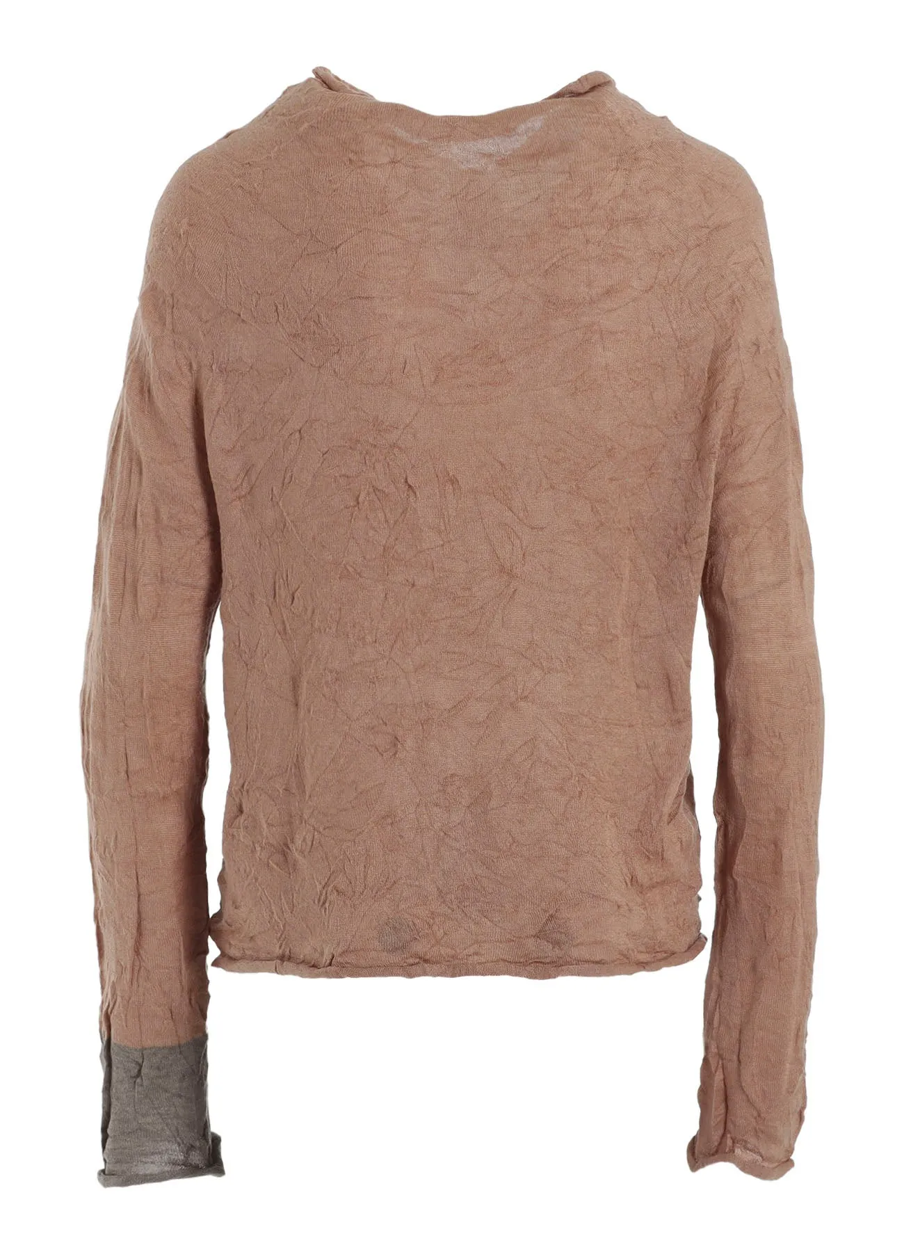 OFF NECK WRINKLED LONG SLEEVE CARDIGAN sold by Yohji Yamamoto product image thumbnail 4