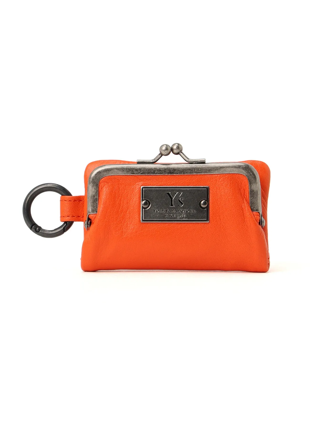 SEMI-GLOSSY LEATHER KEY CASE W/ METAL CLASP sold by Yohji Yamamoto product image thumbnail 2