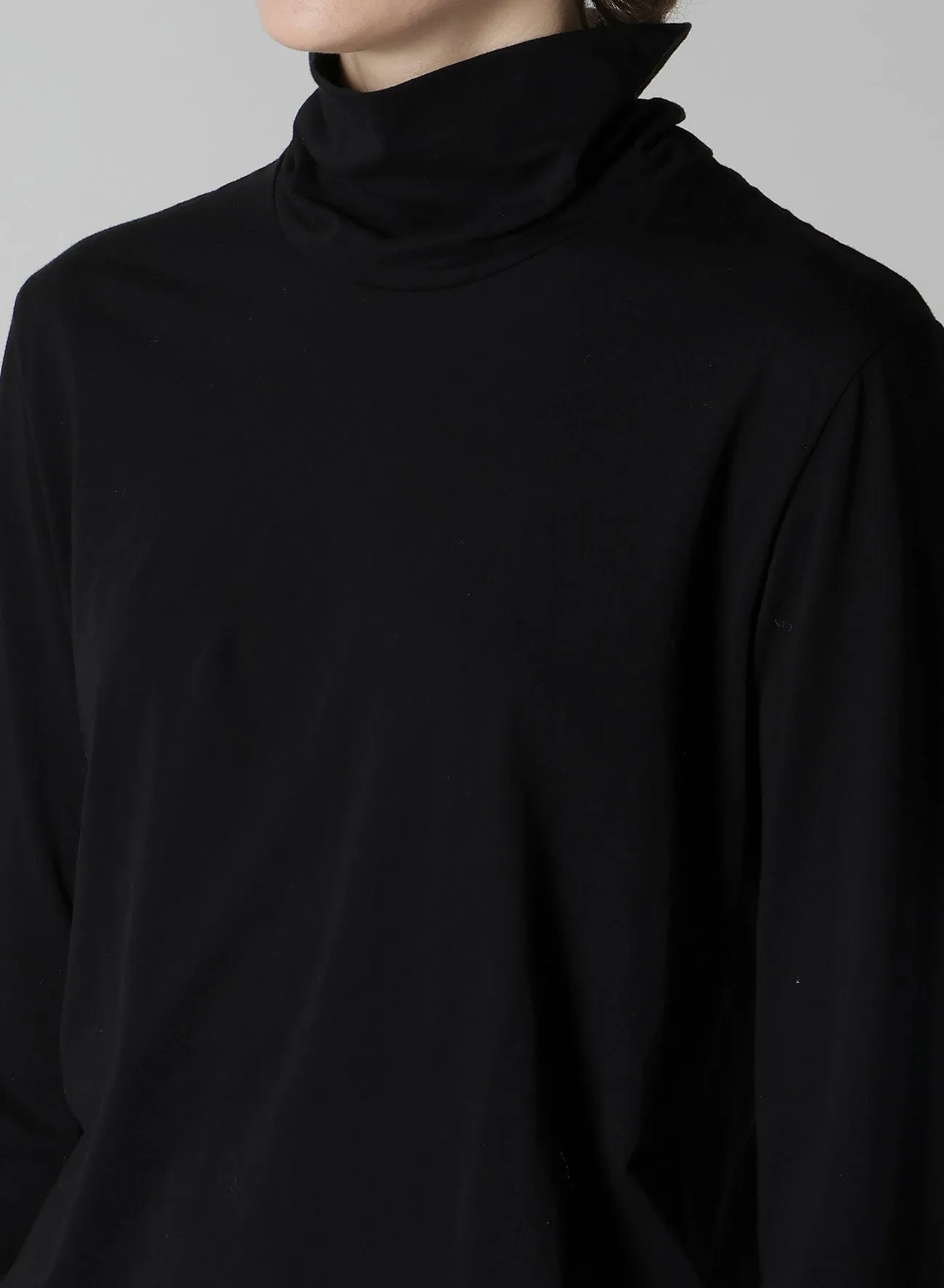SOFT JERSEY HIGH NECK LONG T sold by Yohji Yamamoto product image thumbnail 5