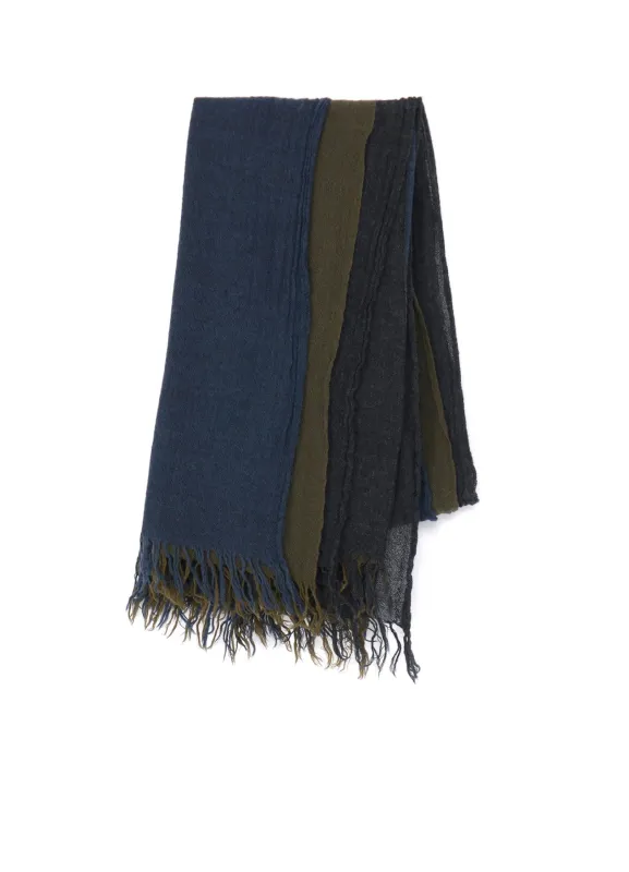 THREE-LAYERED WOOL SCARF sold by Yohji Yamamoto