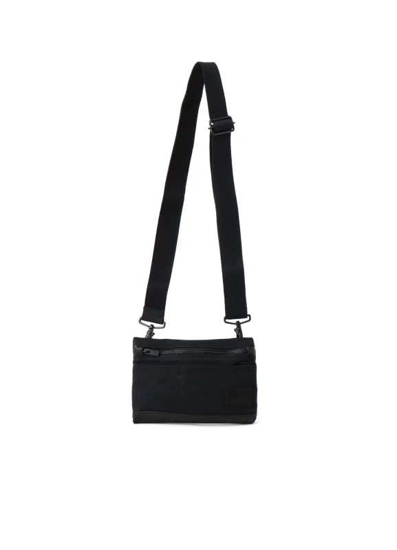COTTON LINEN TWILL / LEATHER SACOCHE sold by Yohji Yamamoto