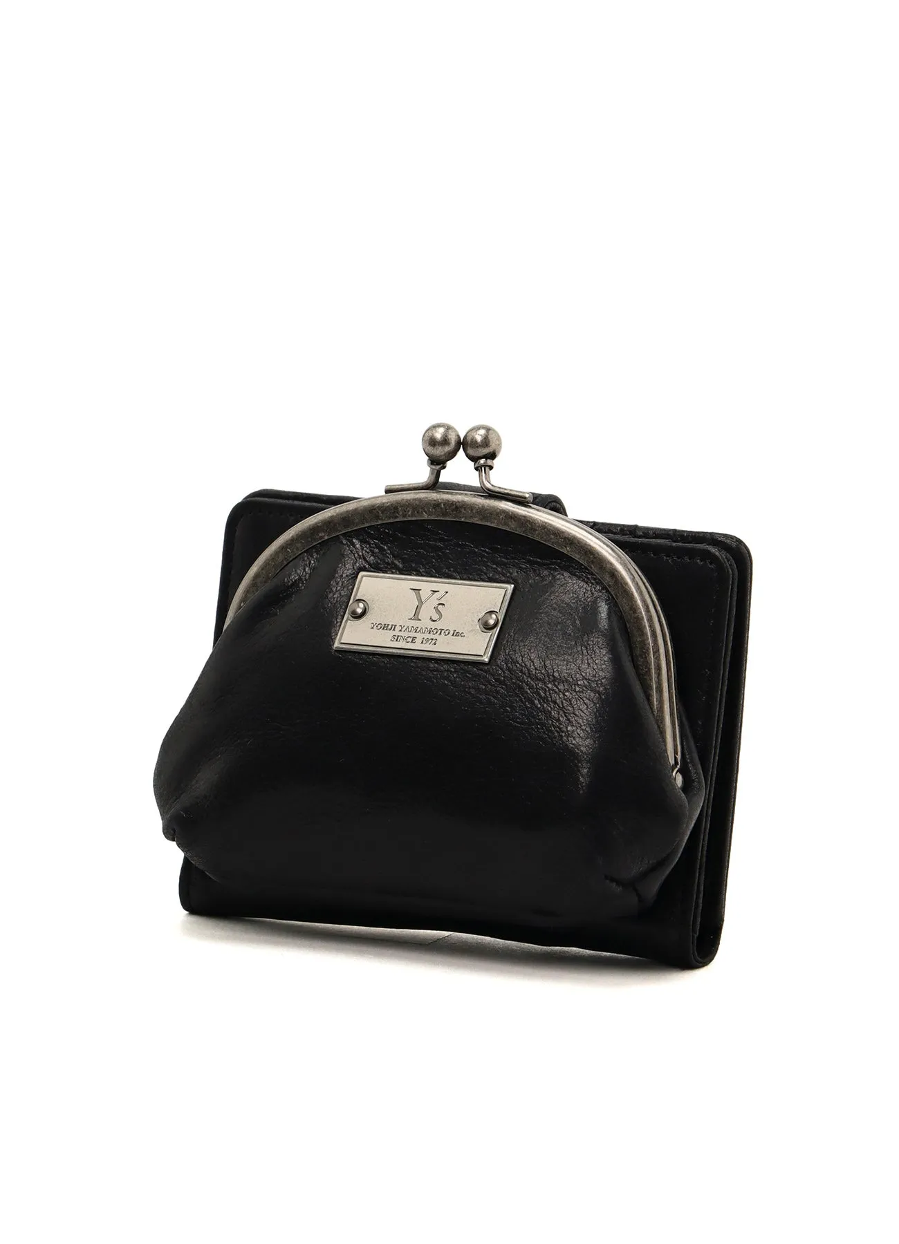 LEATHER CARD CASE W/ METAL CLASP sold by Yohji Yamamoto