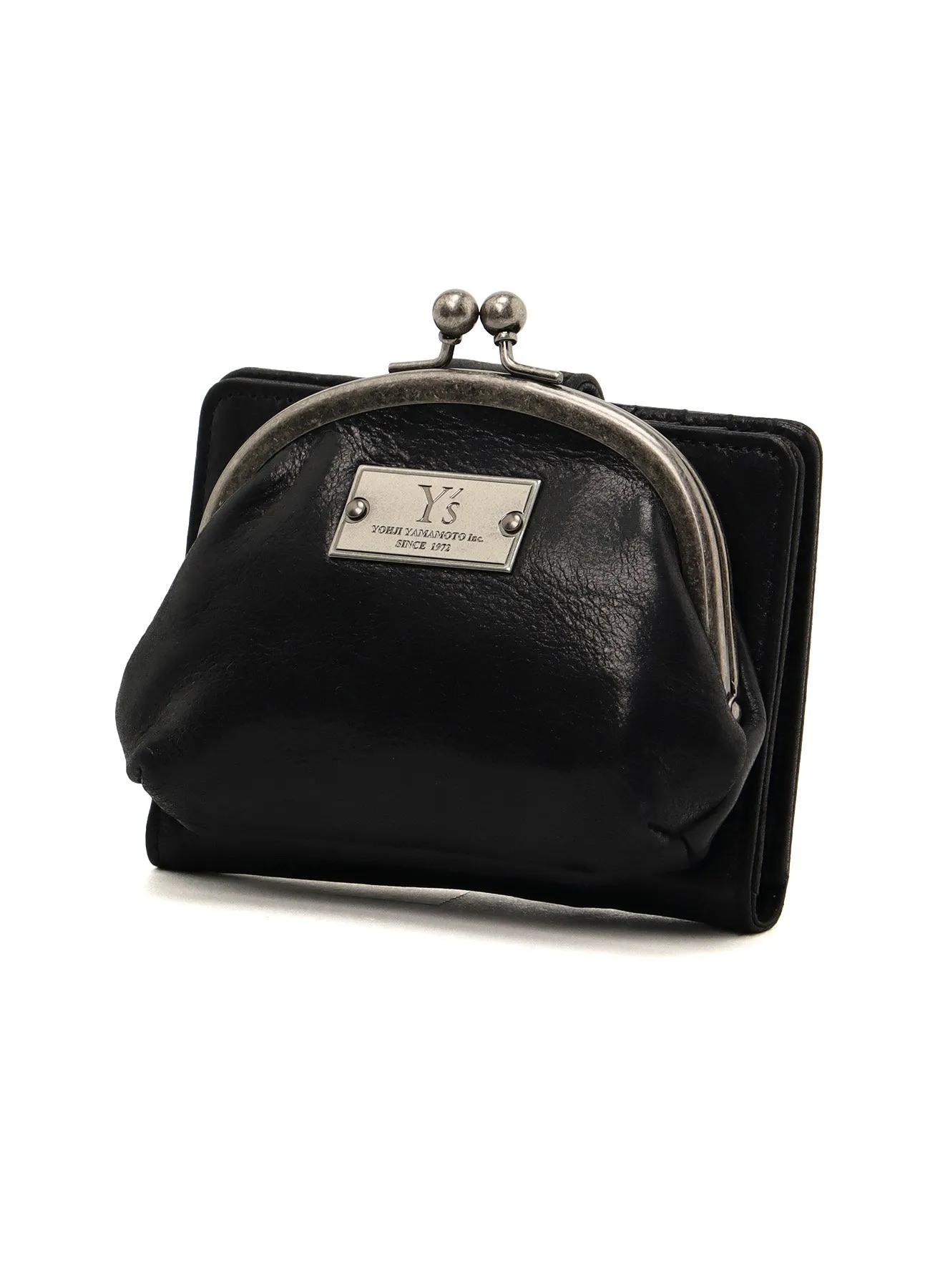 LEATHER CARD CASE W/ METAL CLASP sold by Yohji Yamamoto product image thumbnail 5