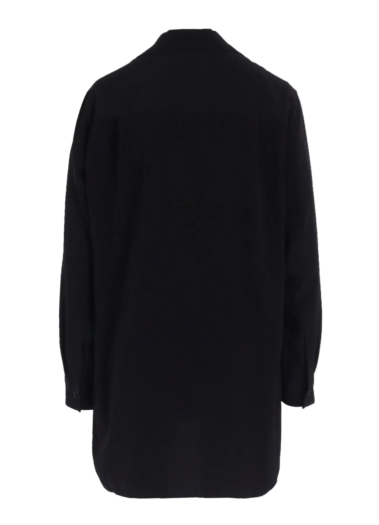 TA/PE CREPE DE CHINE OPEN COLLART SHIRT sold by Yohji Yamamoto product image thumbnail 3