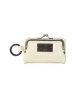 SEMI-GLOSSY LEATHER KEY CASE W/ METAL CLASP sold by Yohji Yamamoto