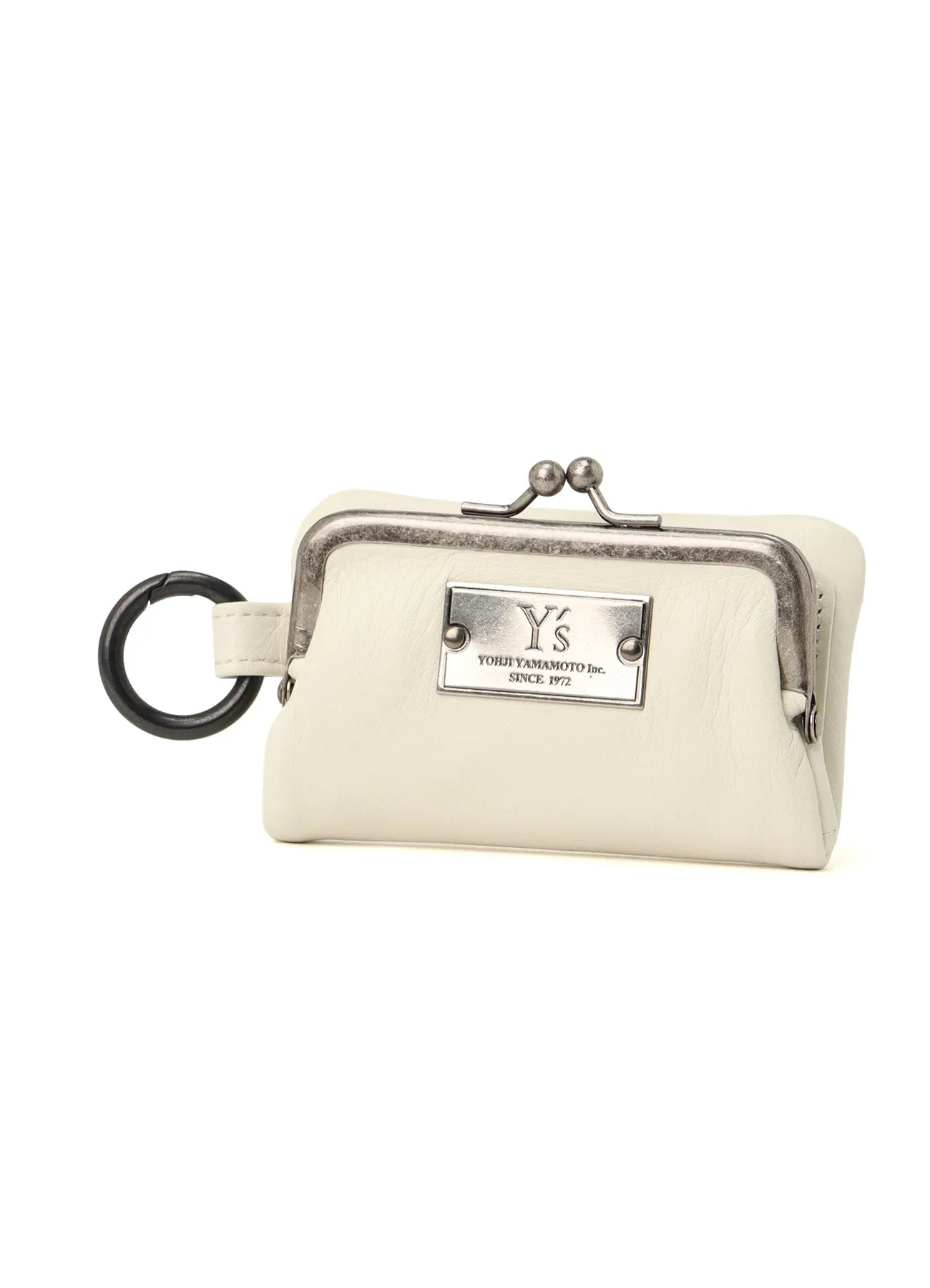 SEMI-GLOSSY LEATHER KEY CASE W/ METAL CLASP sold by Yohji Yamamoto product image thumbnail 5