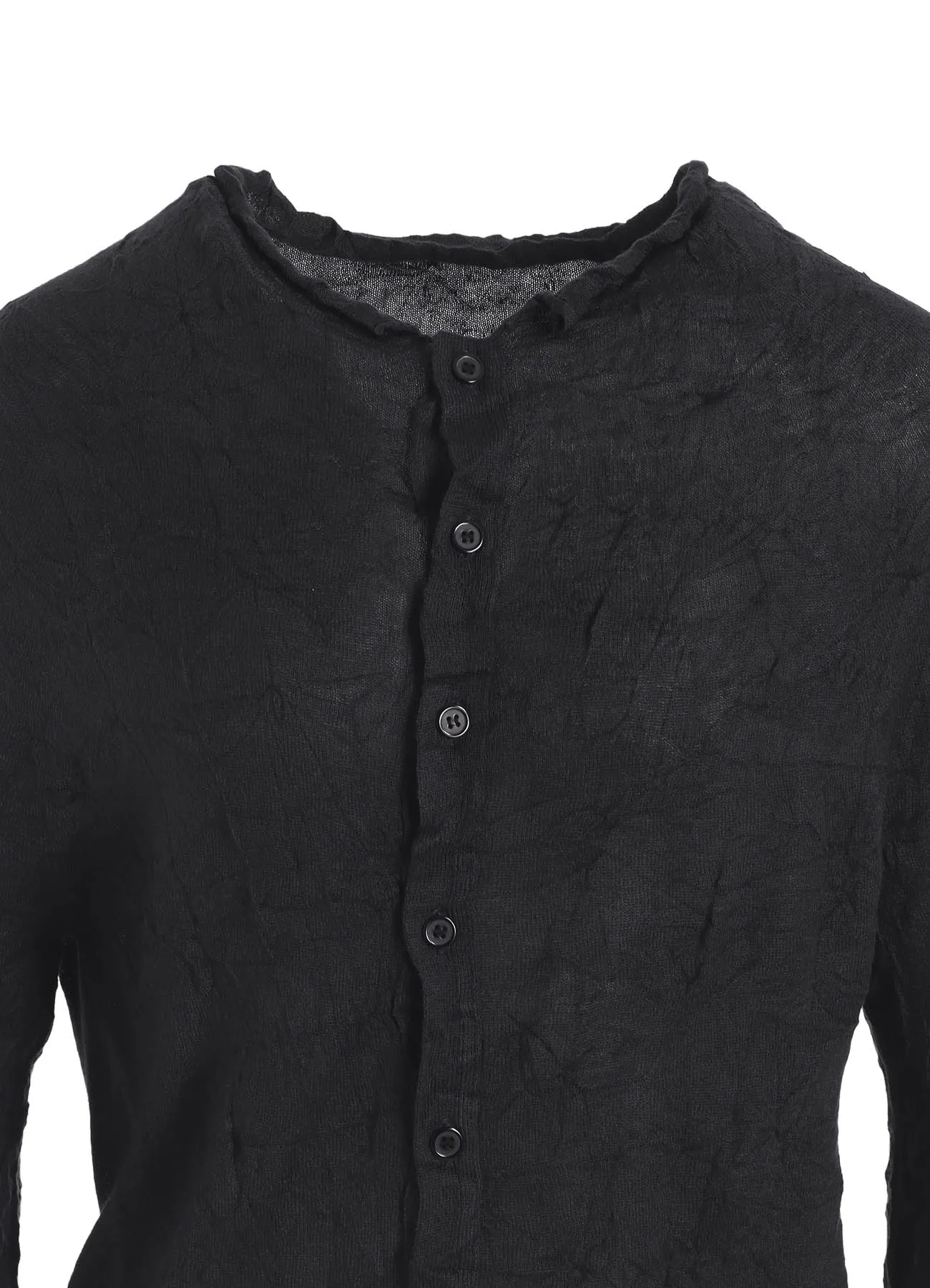 OFF NECK WRINKLED LONG SLEEVE CARDIGAN sold by Yohji Yamamoto product image thumbnail 5