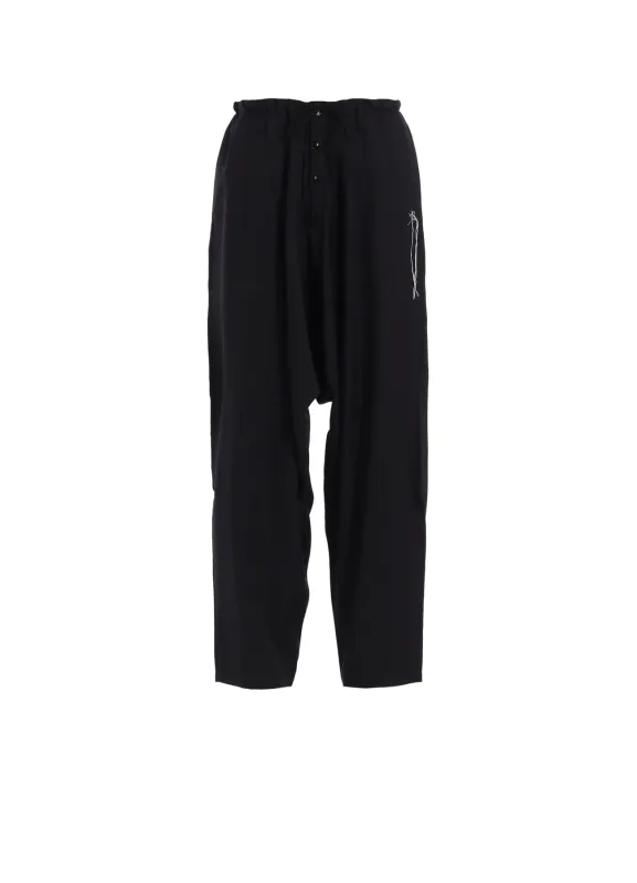 Y'S STITCH SAROUEL WITH WAIST STRING sold by Yohji Yamamoto