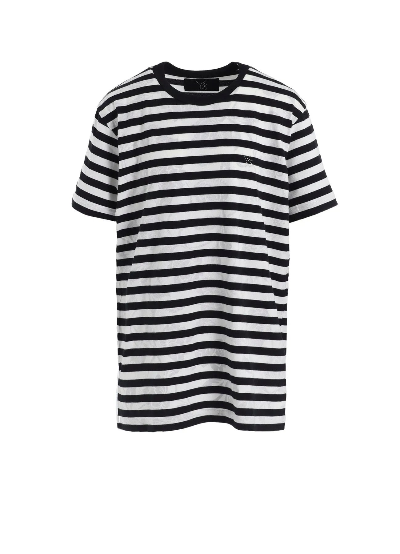 FLOWER PRINT/STRIPE Y'S STITCH T sold by Yohji Yamamoto