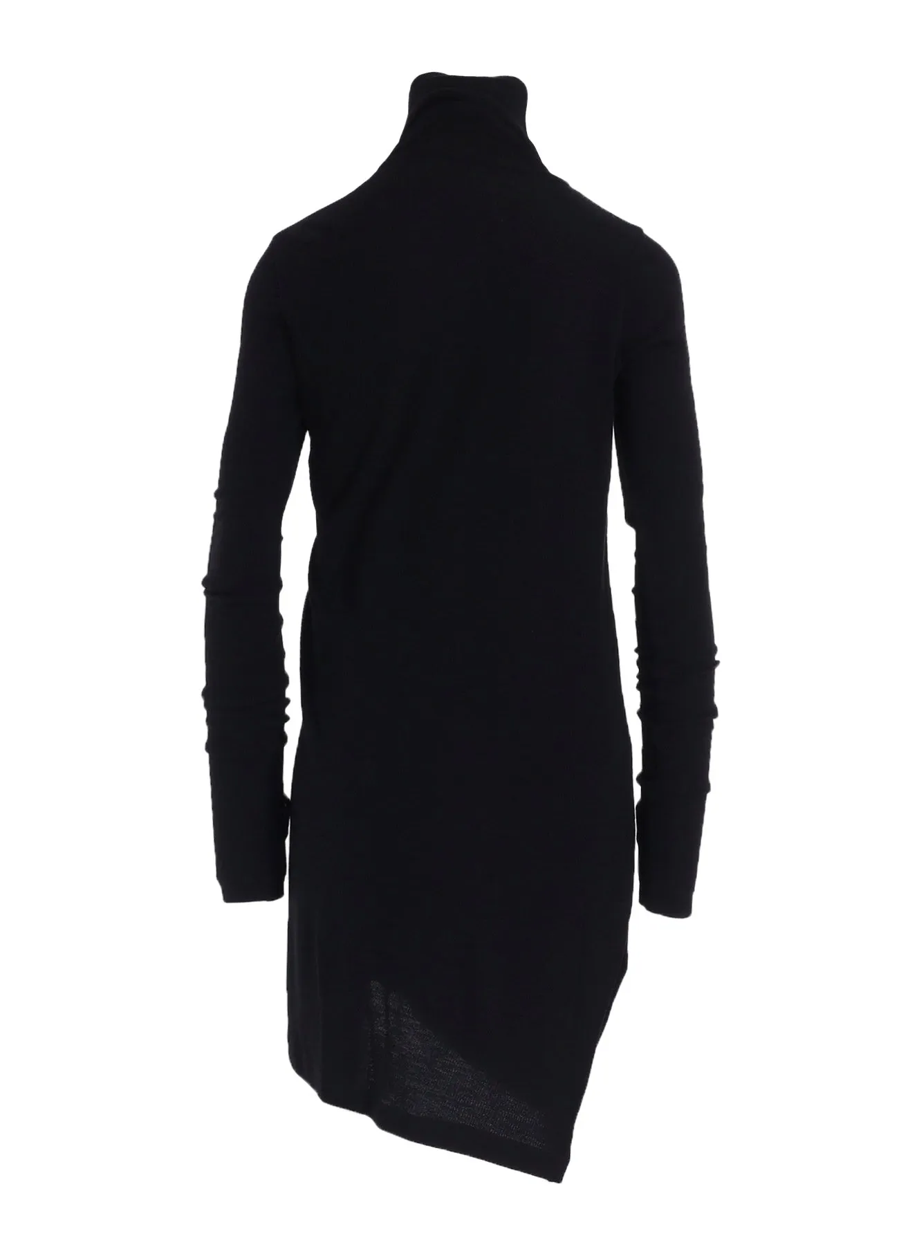 RIB/DENIM COMBINATION LONG T WITH GATHERS sold by Yohji Yamamoto product image thumbnail 3