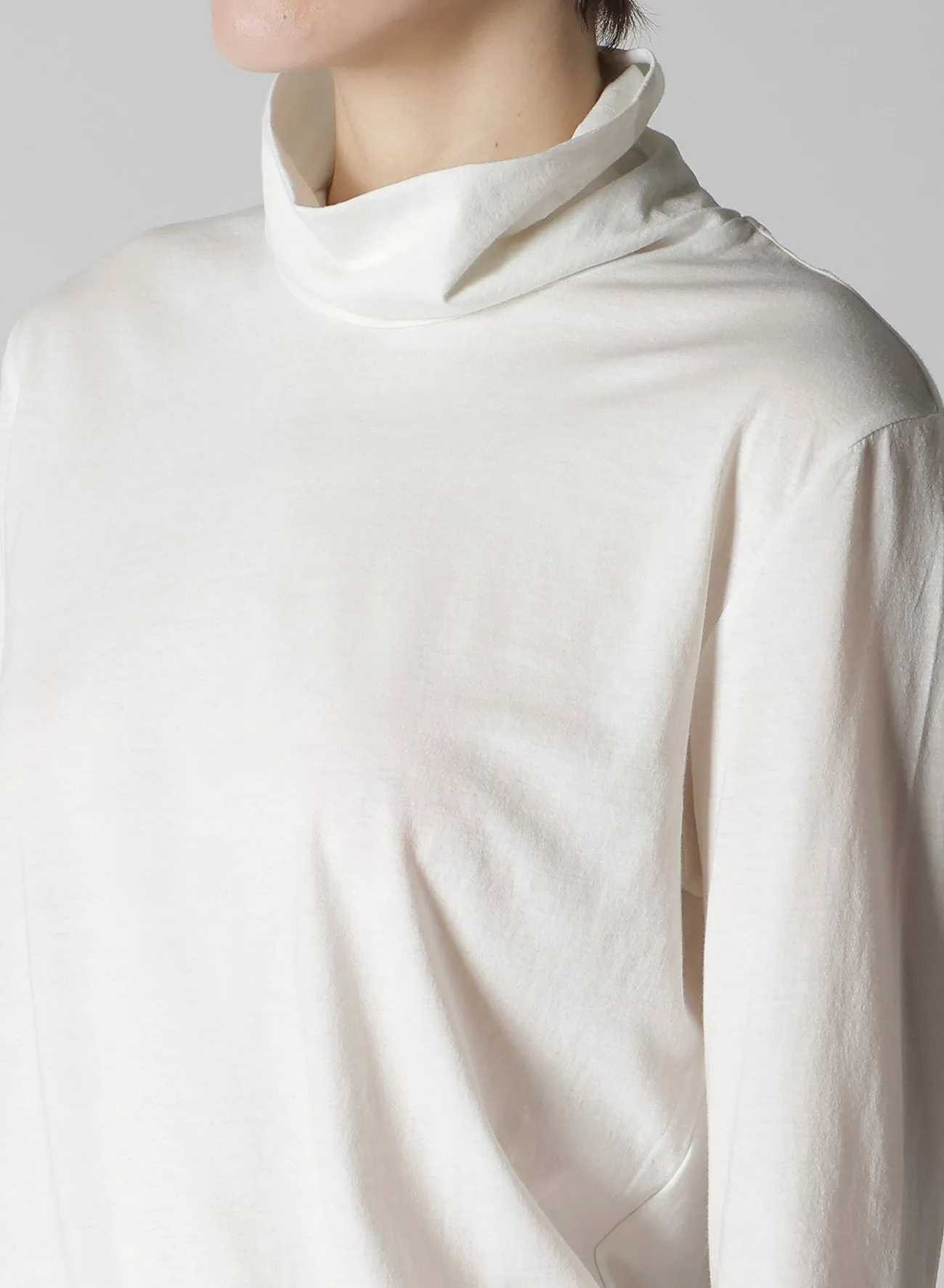 SOFT JERSEY HIGH NECK LONG T sold by Yohji Yamamoto product image thumbnail 5