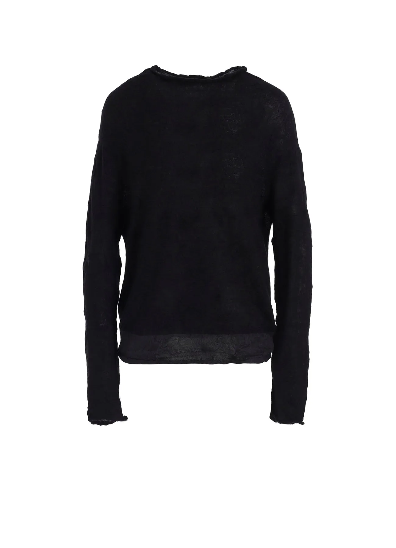 OFF NECK WRINKLED LONG SLEEVE PULLOVER sold by Yohji Yamamoto