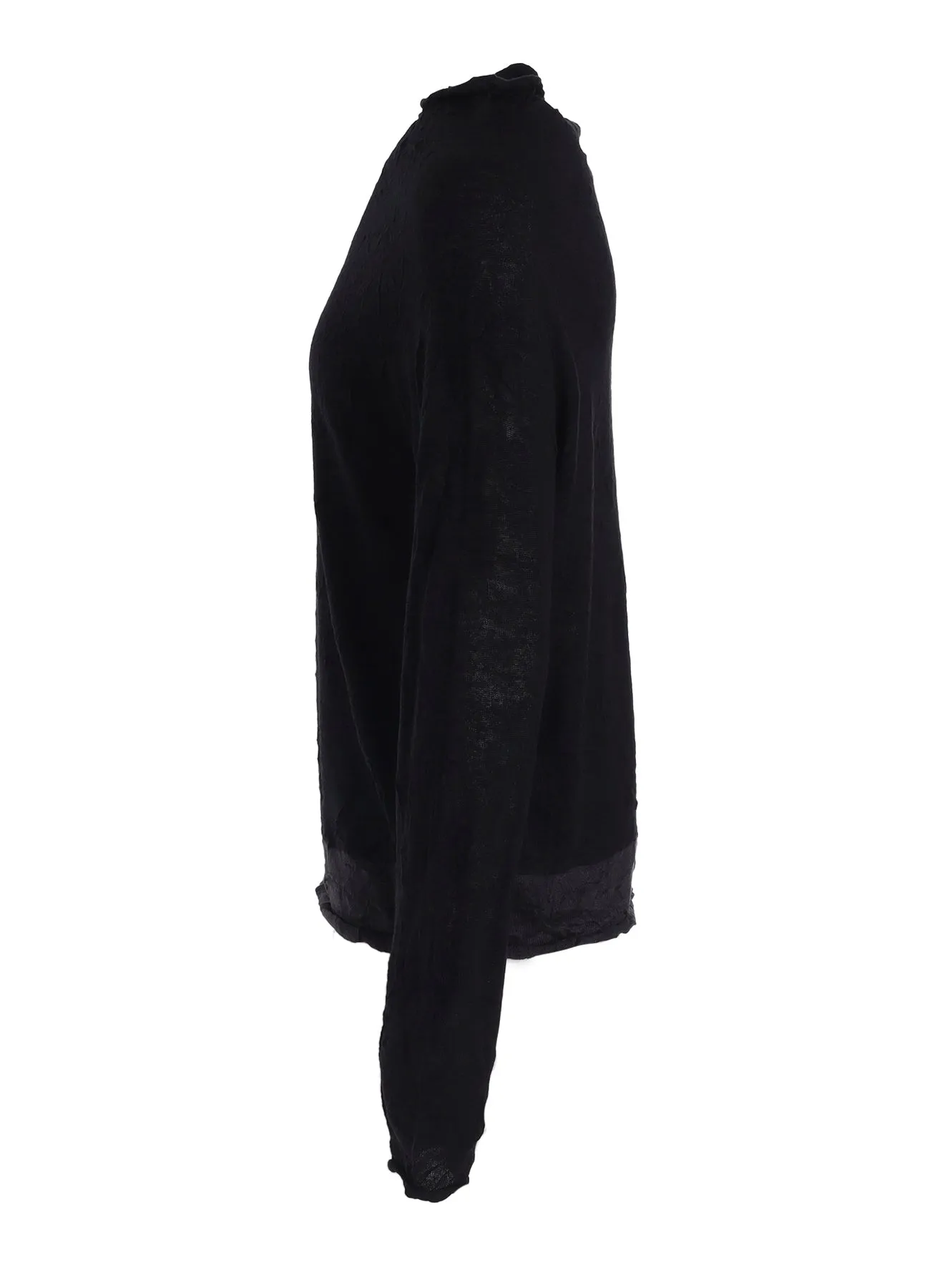 OFF NECK WRINKLED LONG SLEEVE PULLOVER sold by Yohji Yamamoto product image thumbnail 3