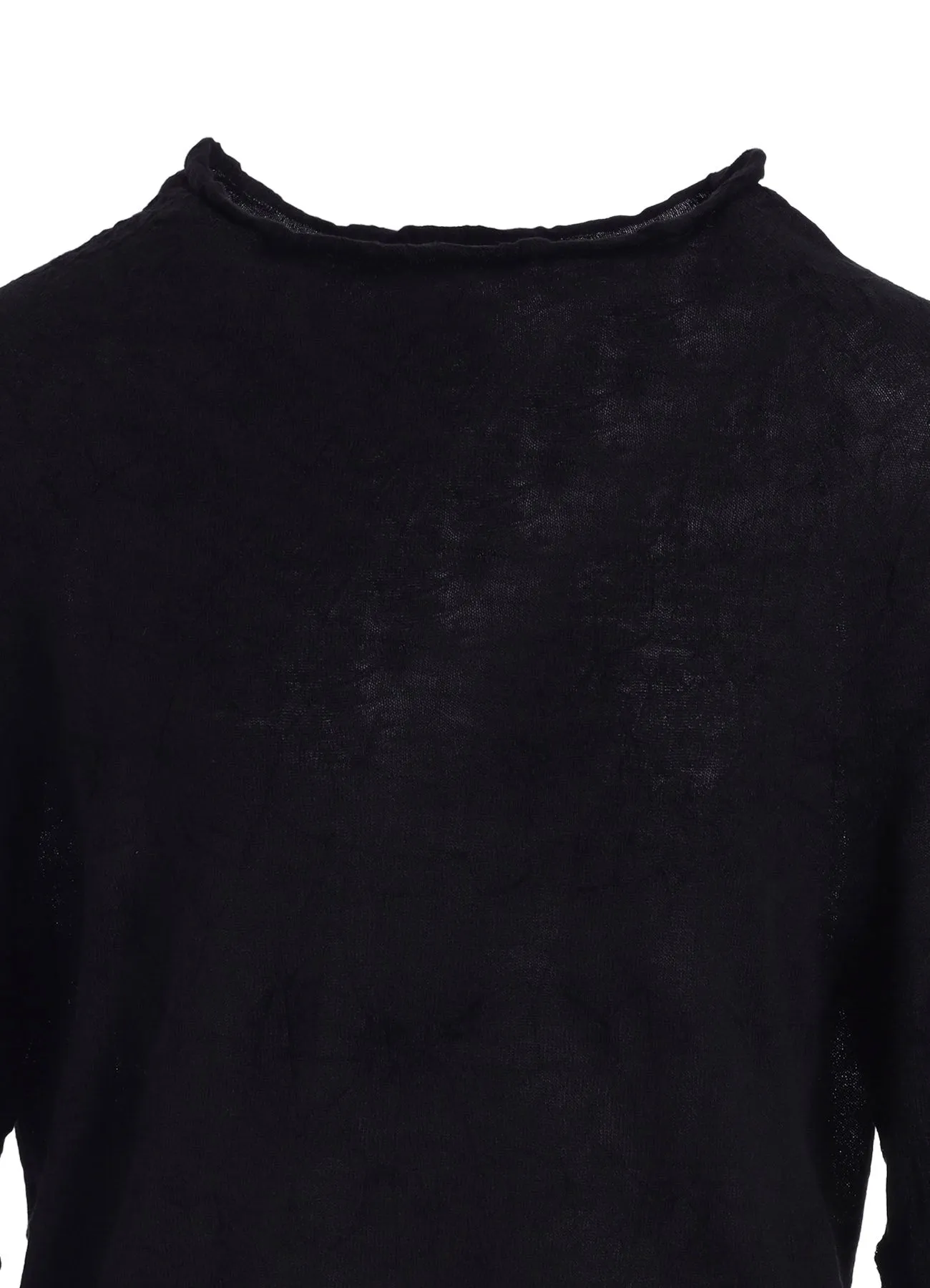 OFF NECK WRINKLED LONG SLEEVE PULLOVER sold by Yohji Yamamoto product image thumbnail 5