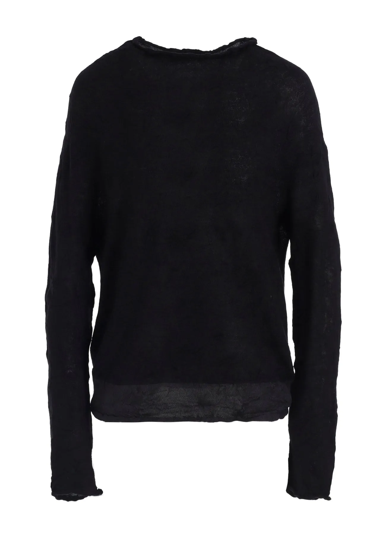OFF NECK WRINKLED LONG SLEEVE PULLOVER sold by Yohji Yamamoto product image thumbnail 2