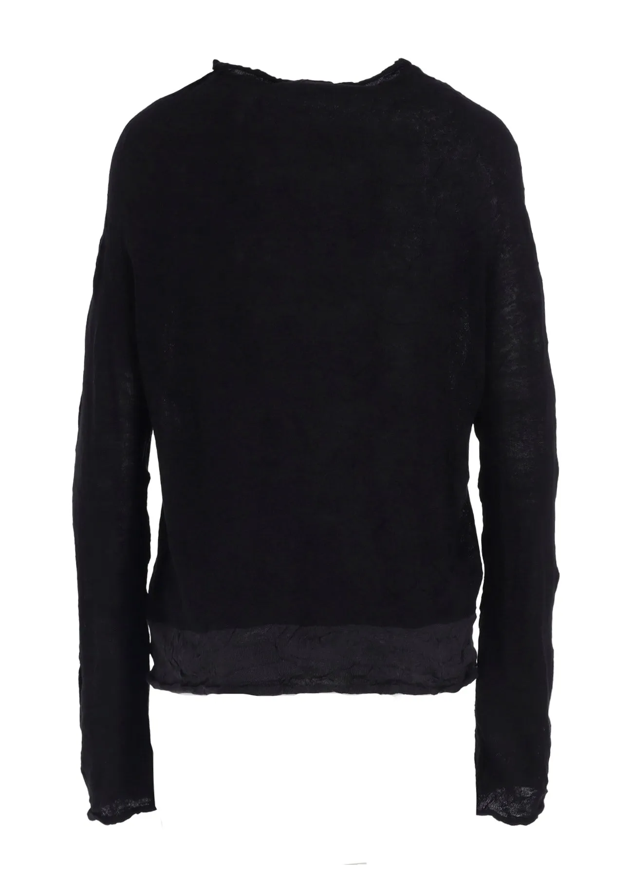 OFF NECK WRINKLED LONG SLEEVE PULLOVER sold by Yohji Yamamoto product image thumbnail 4