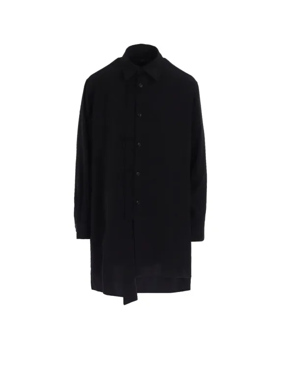 TA/PE CREPE DE CHINE ASYMMETRIC BLOUSE sold by Yohji Yamamoto