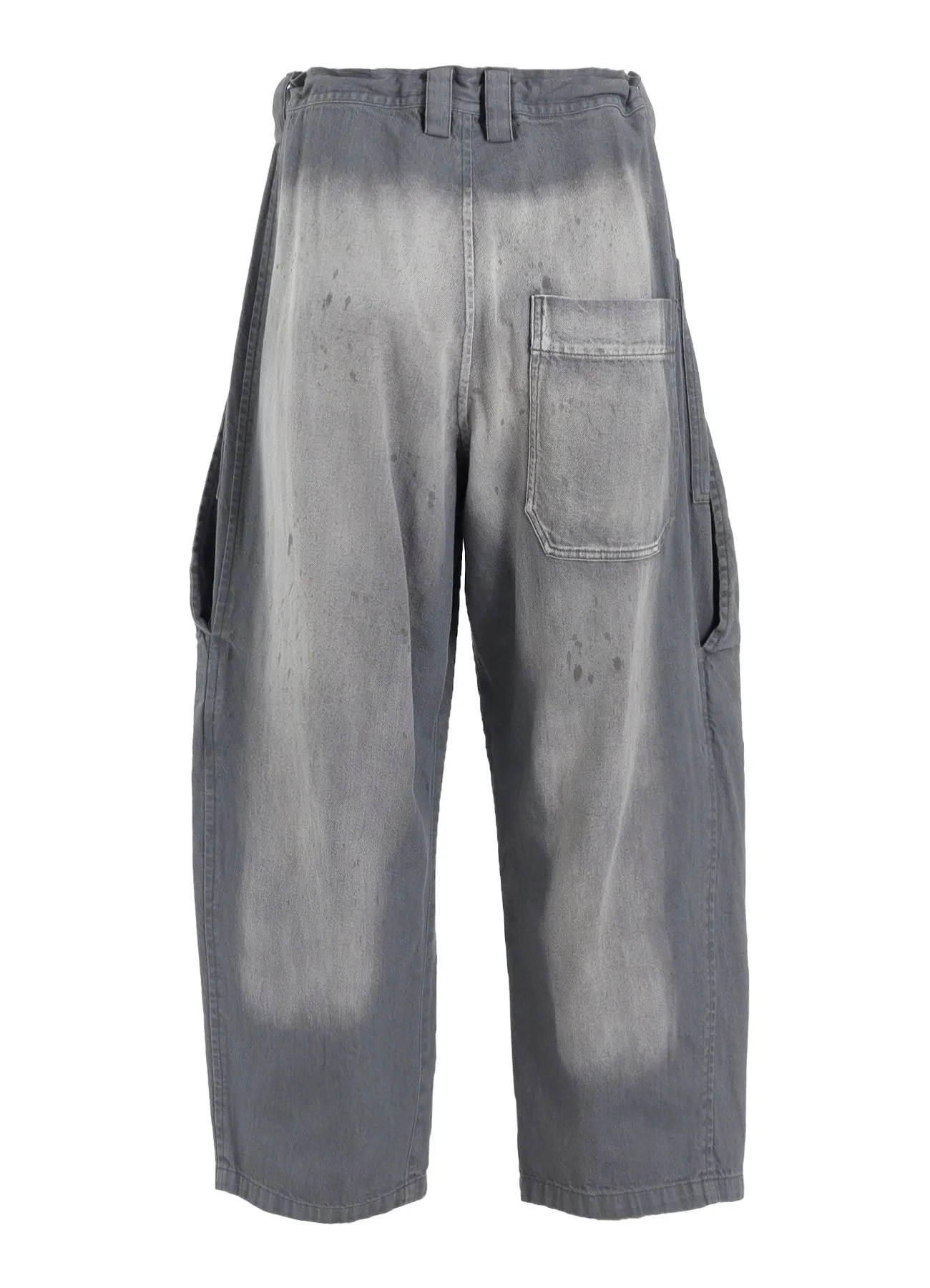 SPOTTED DENIM FRONT BIG POCKET PANTS sold by Yohji Yamamoto product image thumbnail 4