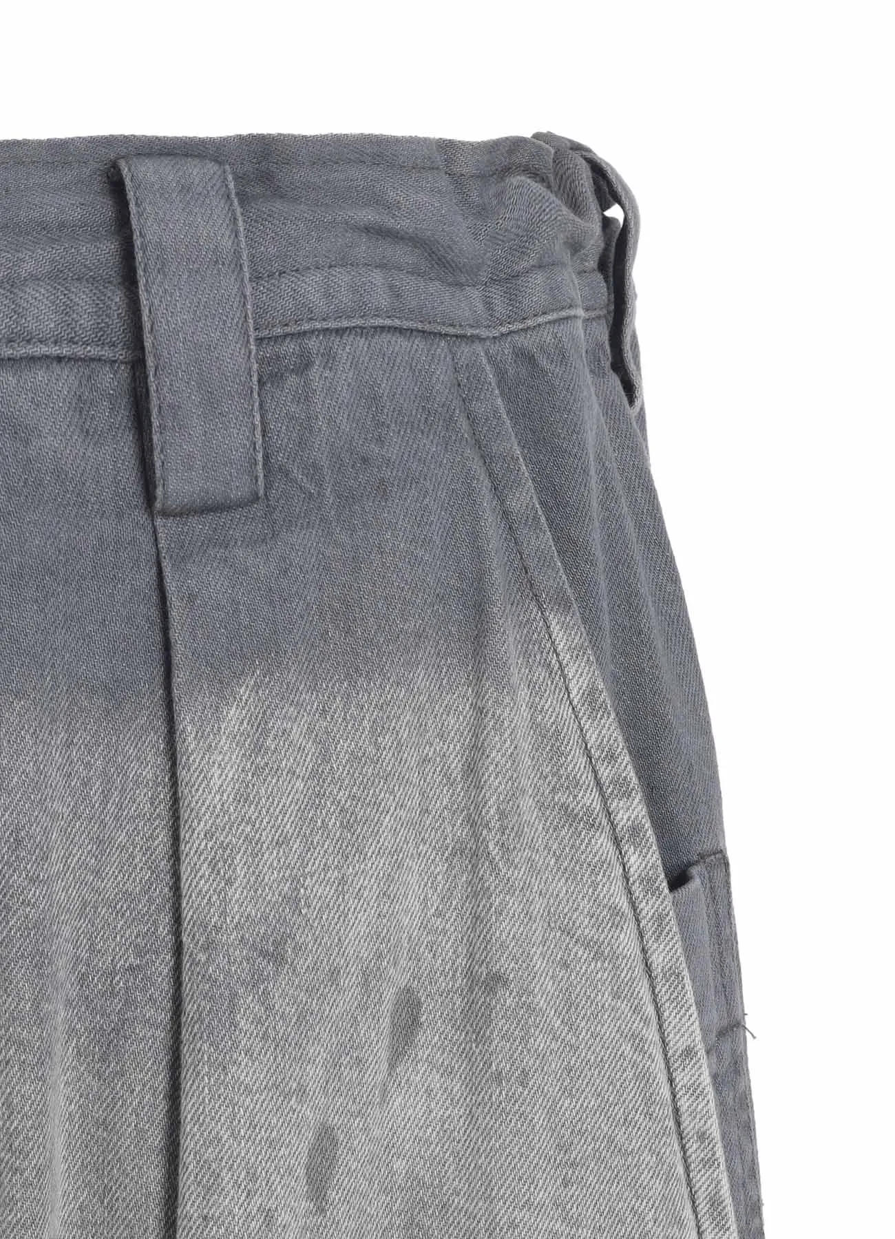 SPOTTED DENIM FRONT BIG POCKET PANTS sold by Yohji Yamamoto product image thumbnail 5