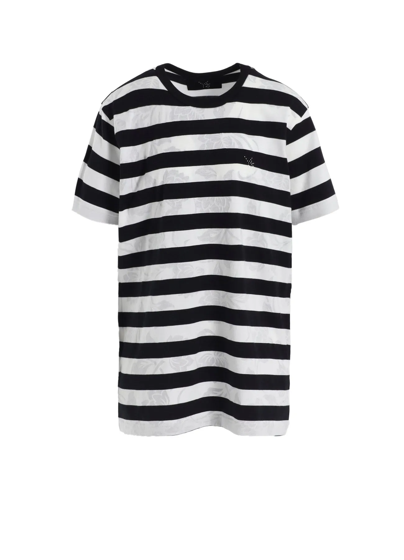 FLOWER PRINT/STRIPE Y'S STITCH T sold by Yohji Yamamoto