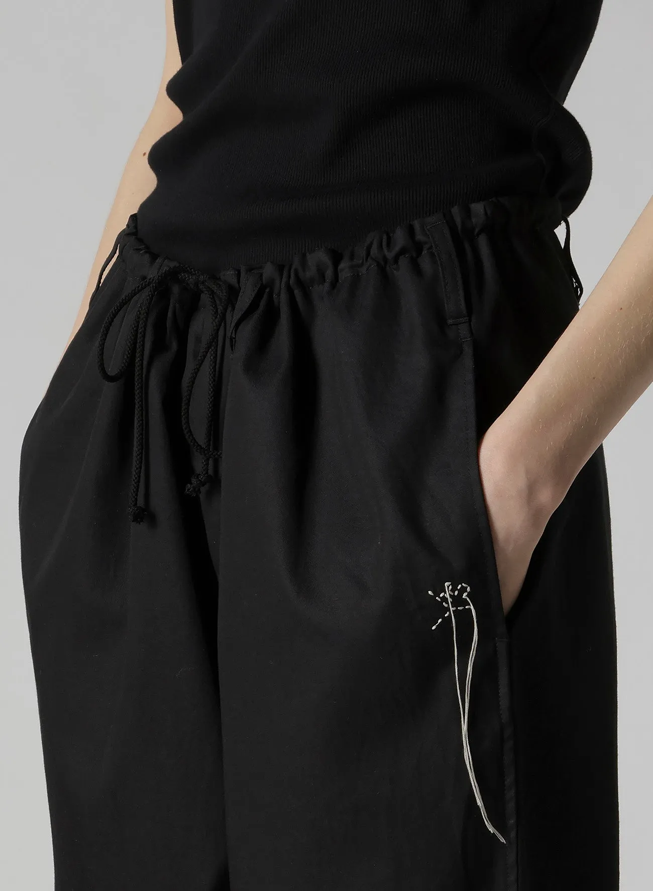 YS STITCH PANTS WITH WAIST STRING sold by Yohji Yamamoto product image thumbnail 5