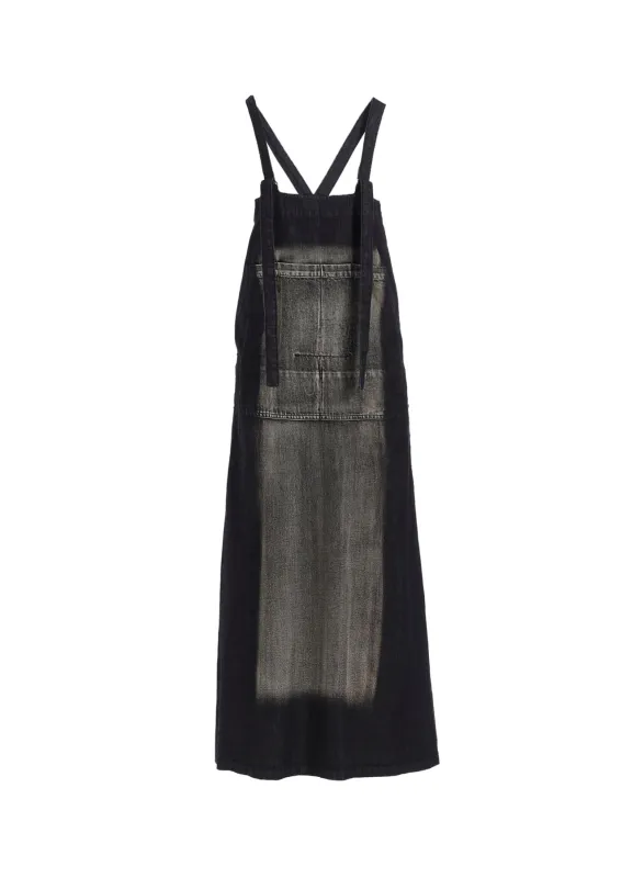 SPOTTED DENIM SALOPETTE SKIRT sold by Yohji Yamamoto