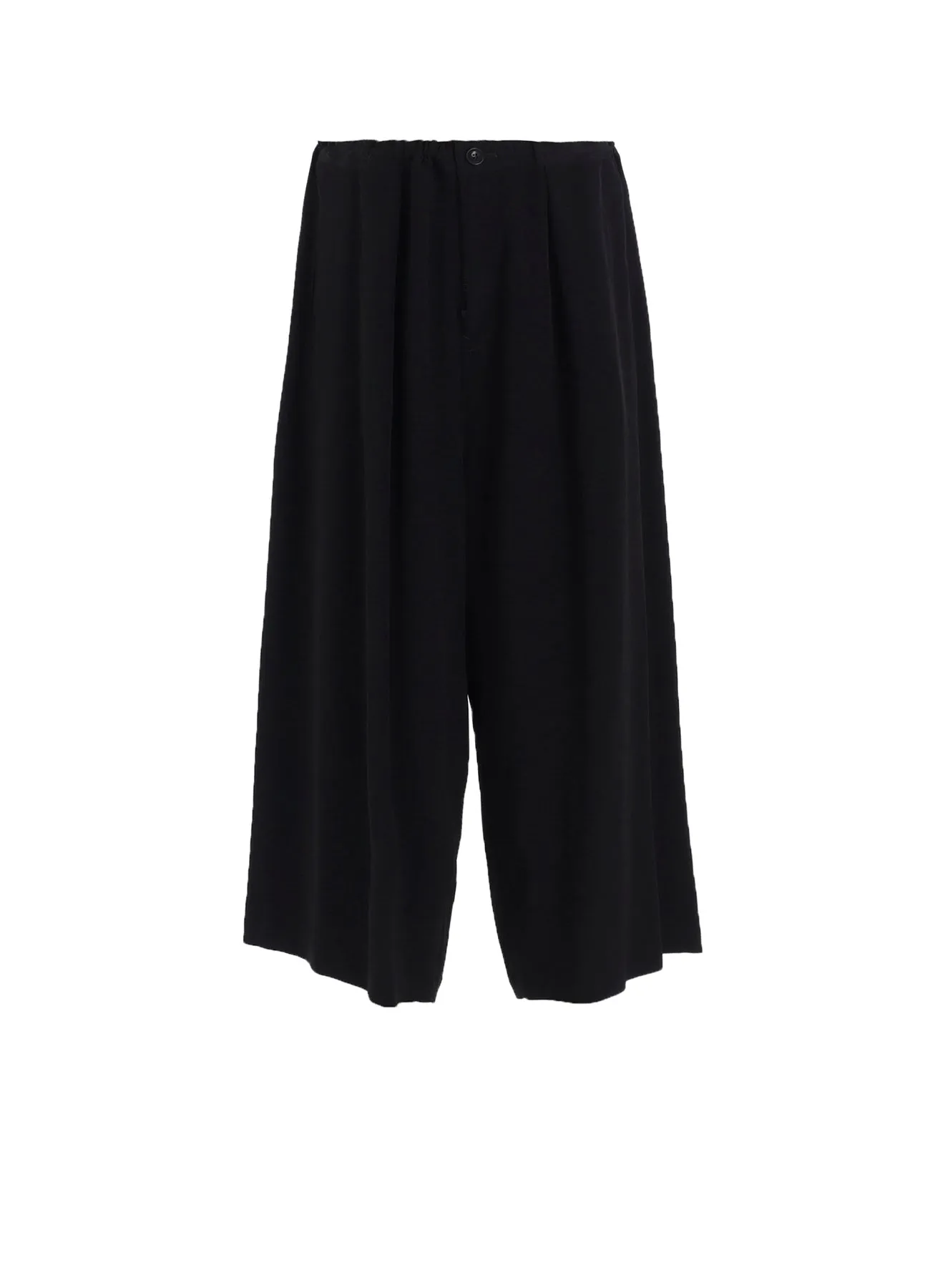 TA/PE CREPE DE CHINE FRONT TUCK WIDE PANTS sold by Yohji Yamamoto