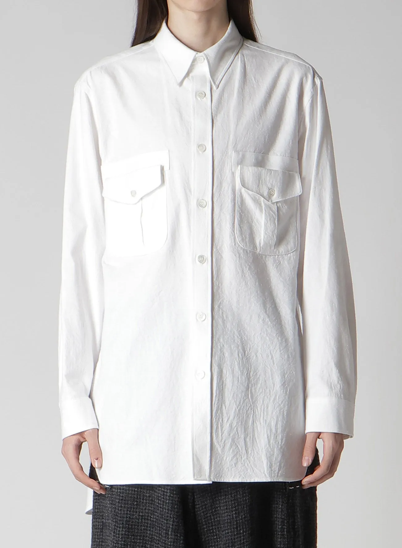 KHADI DOUBLE POCKET SHIRT sold by Yohji Yamamoto product image thumbnail 4