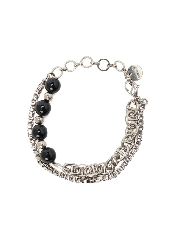 BRASS BEADS CHAIN BRACELET B sold by Yohji Yamamoto