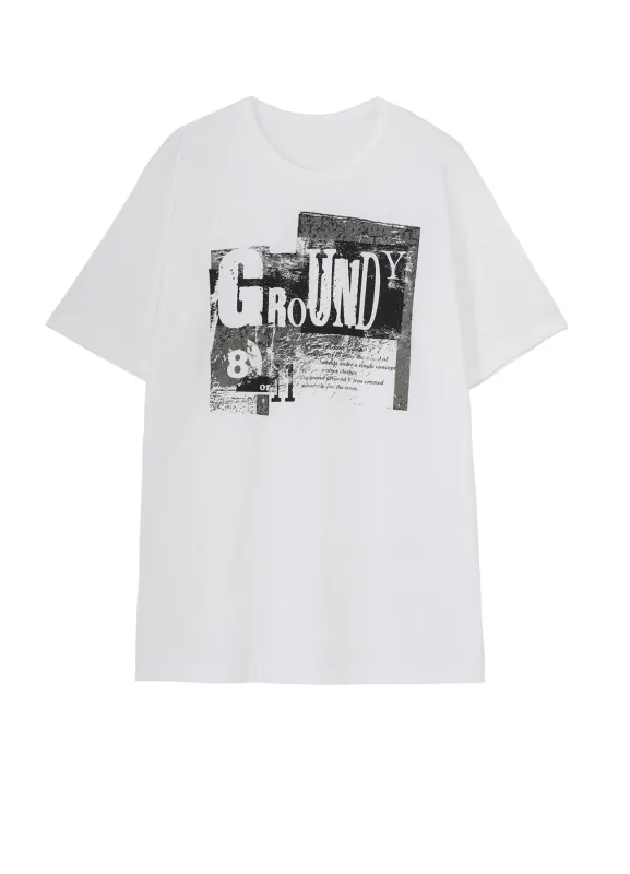 COTTON JERSEY GRANGE GRAPHIC T-SHIRT sold by Yohji Yamamoto
