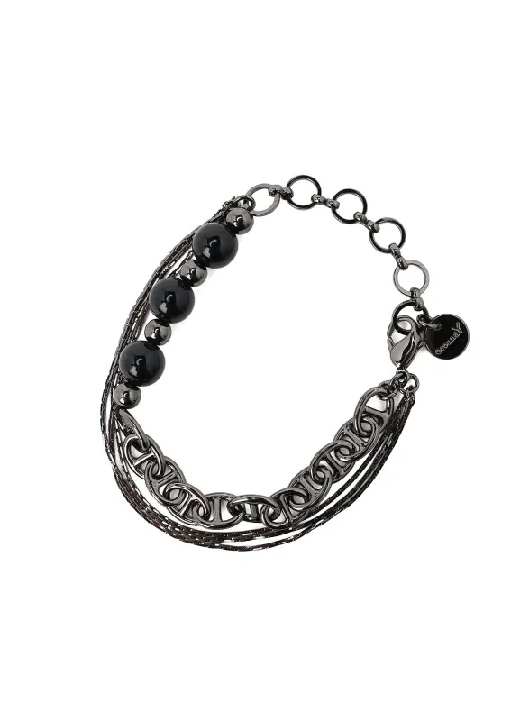 BRASS BEADS CHAIN BRACELET C sold by Yohji Yamamoto