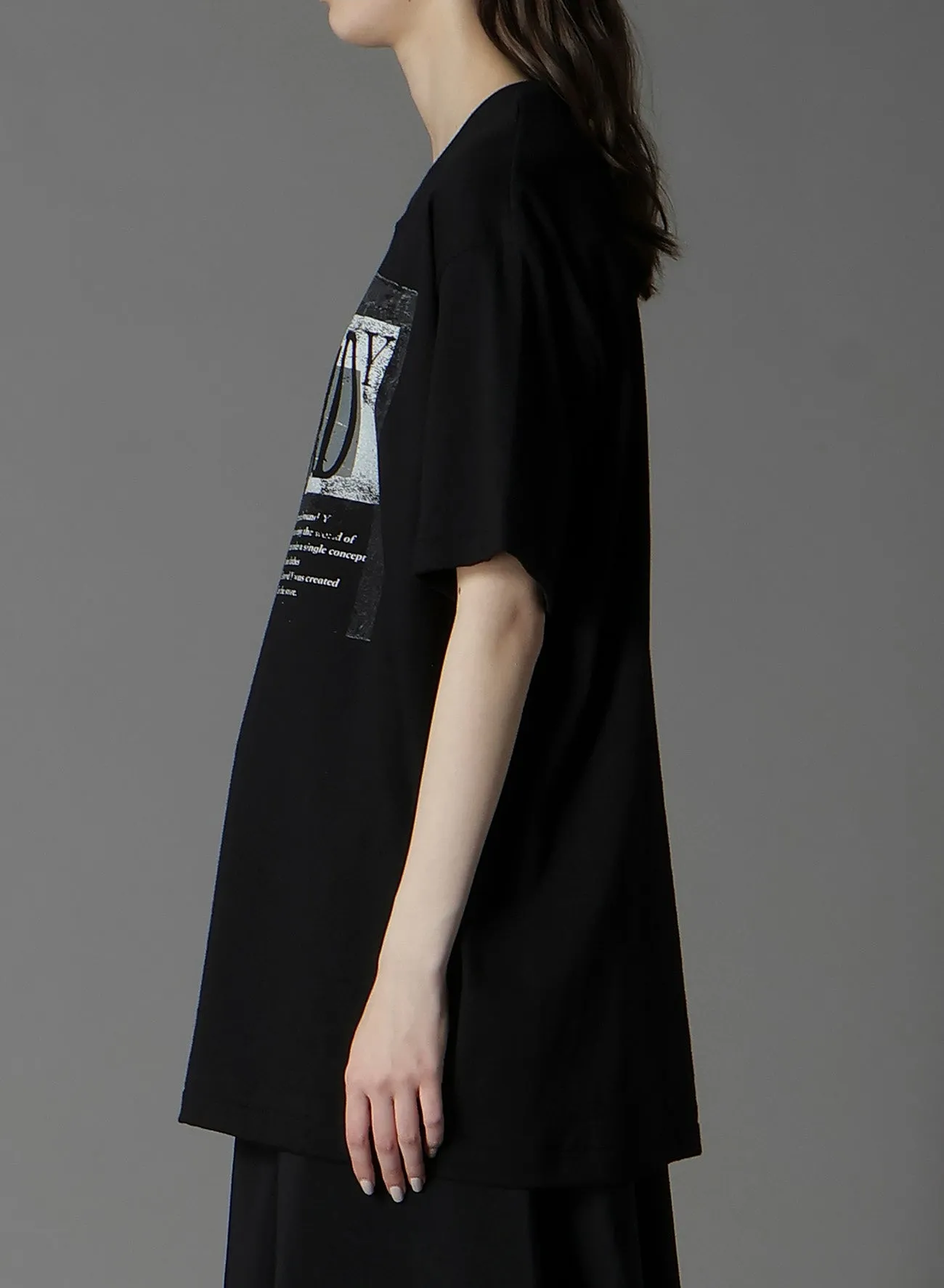 COTTON JERSEY GRANGE GRAPHIC T-SHIRT sold by Yohji Yamamoto product image thumbnail 4