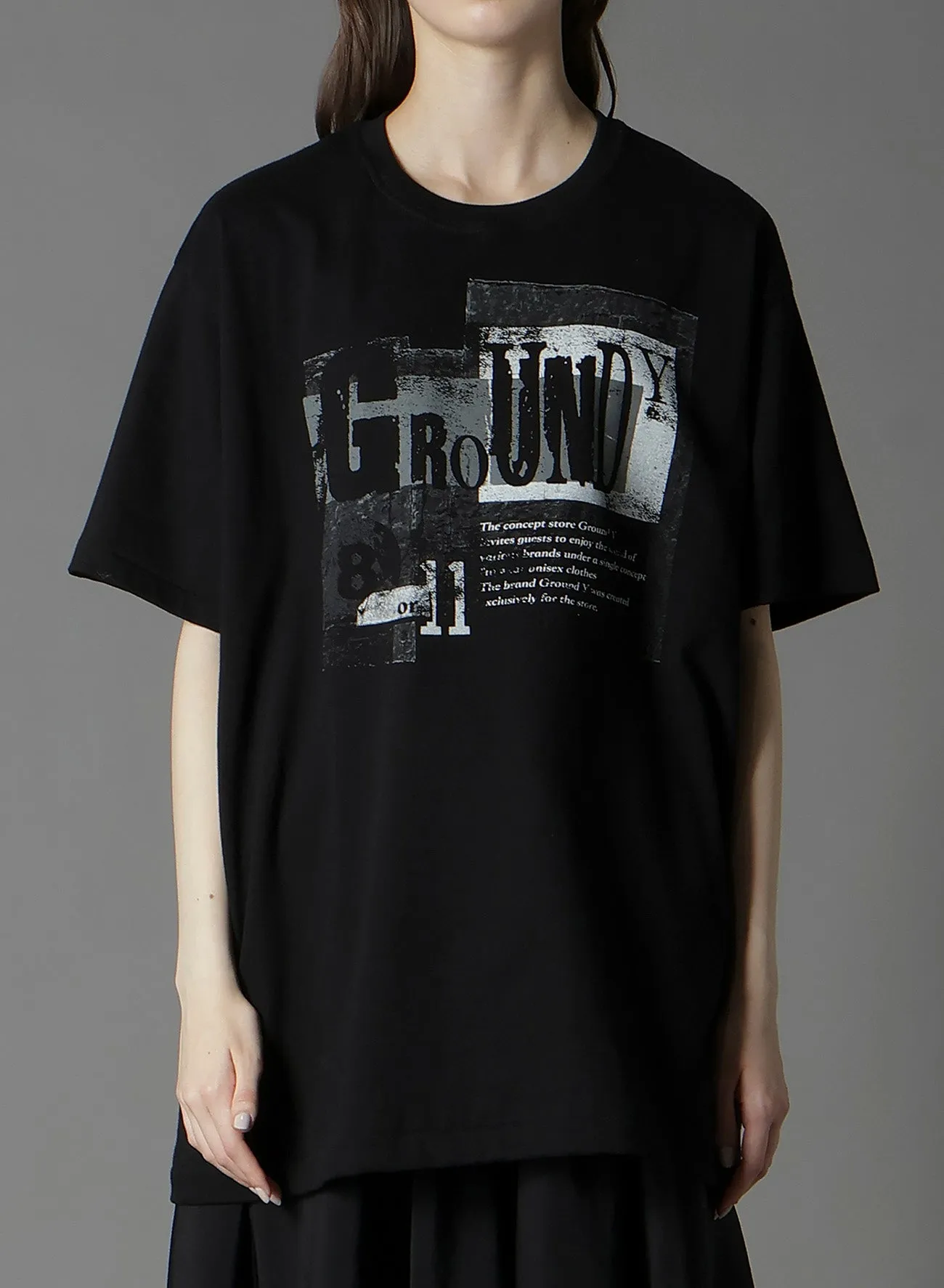 COTTON JERSEY GRANGE GRAPHIC T-SHIRT sold by Yohji Yamamoto product image thumbnail 3