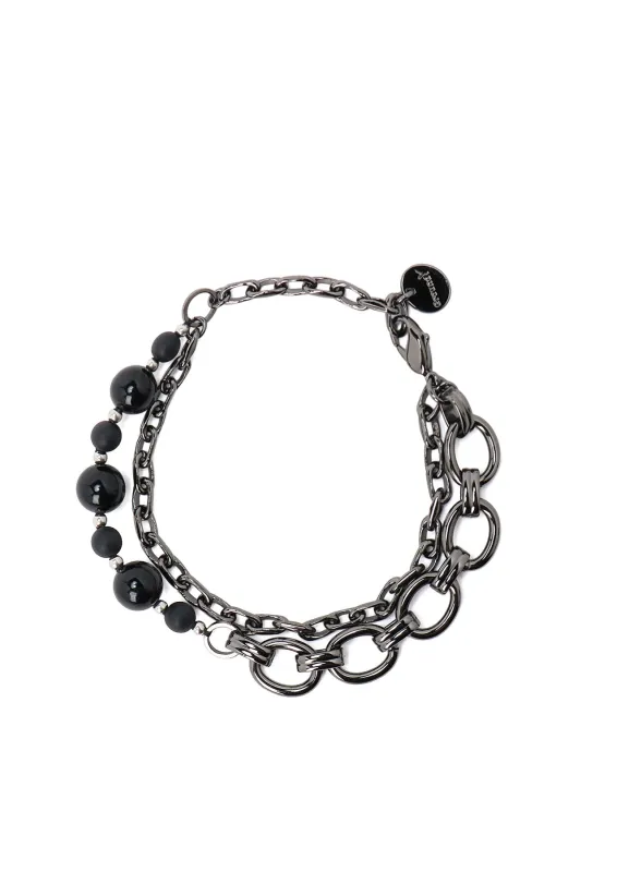 BRASS BEADS CHAIN BRACELET A sold by Yohji Yamamoto