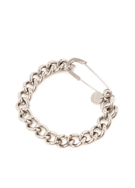 BRASS CHAIN BRACELET WOOL PIN sold by Yohji Yamamoto