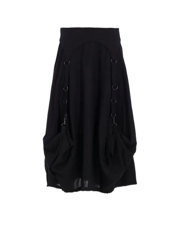 WOOL VIYELLA D RING SKIRT sold by Yohji Yamamoto