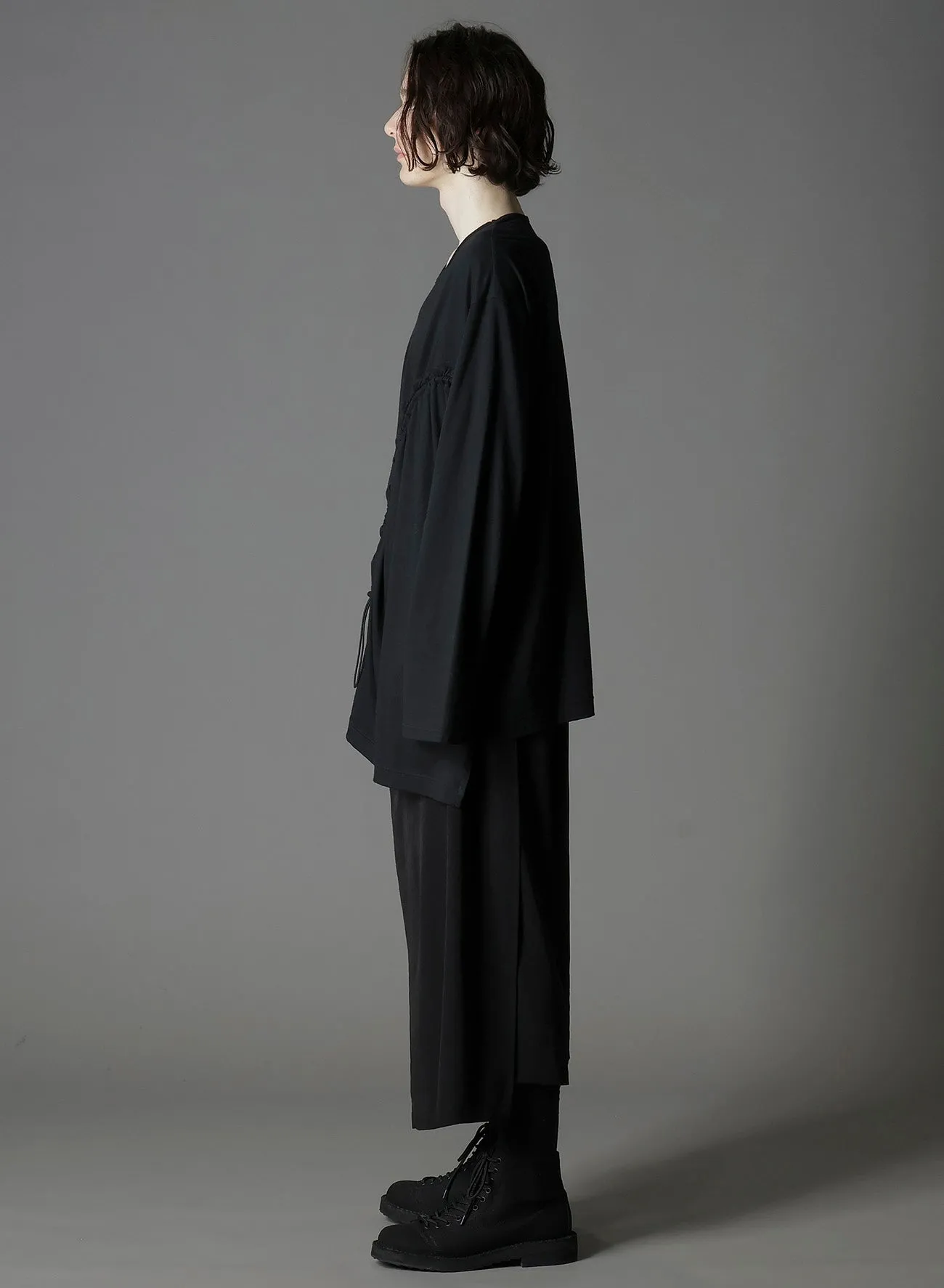 C/MO JERSEY CURVED CRAWCORD LONG SLEEVED T-SHIRT sold by Yohji Yamamoto product image thumbnail 3