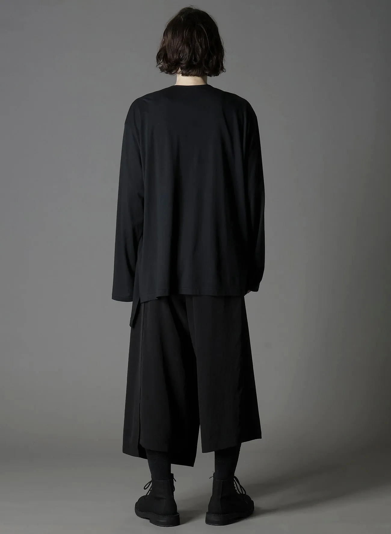 C/MO JERSEY CURVED CRAWCORD LONG SLEEVED T-SHIRT sold by Yohji Yamamoto product image thumbnail 4