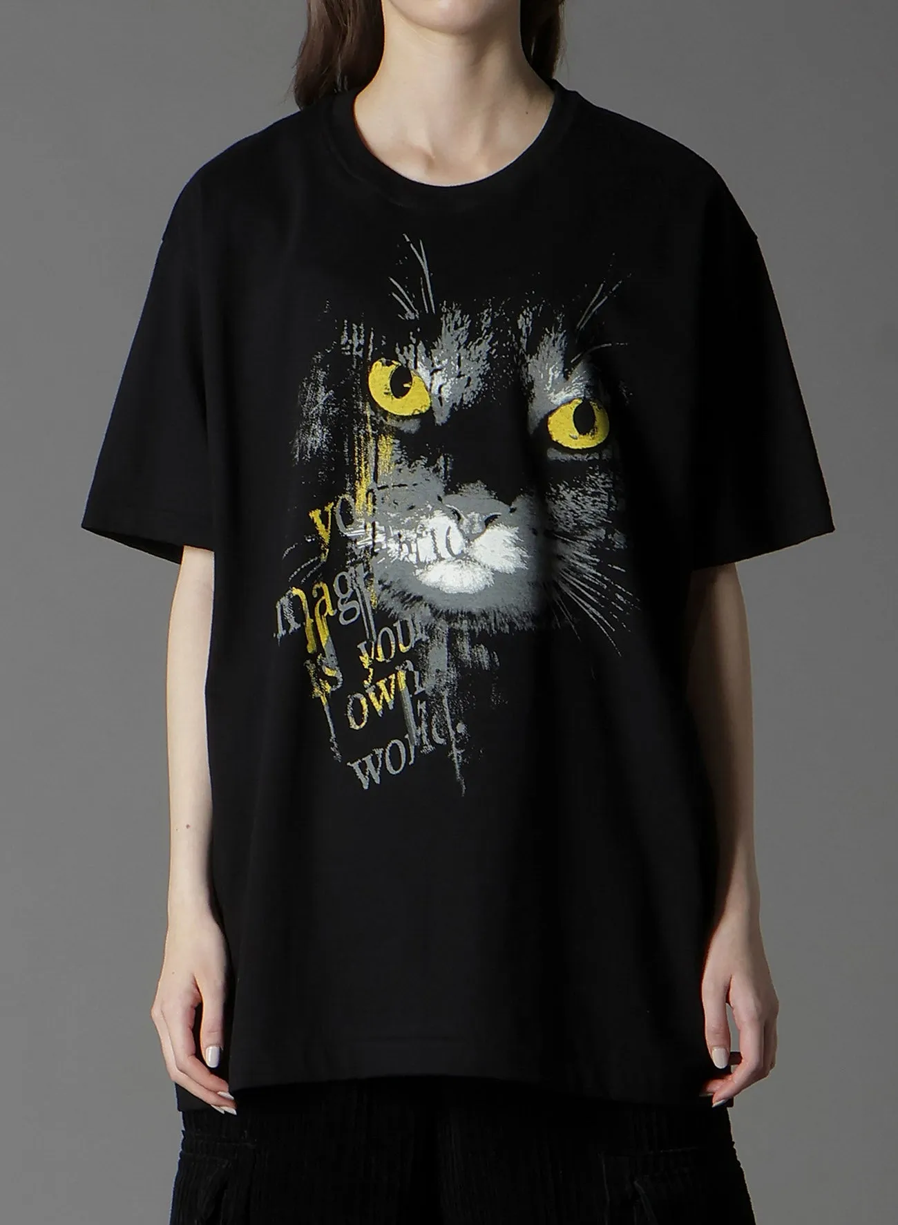 20/COTTON JERSEY CAT T-SHIRT sold by Yohji Yamamoto product image thumbnail 3