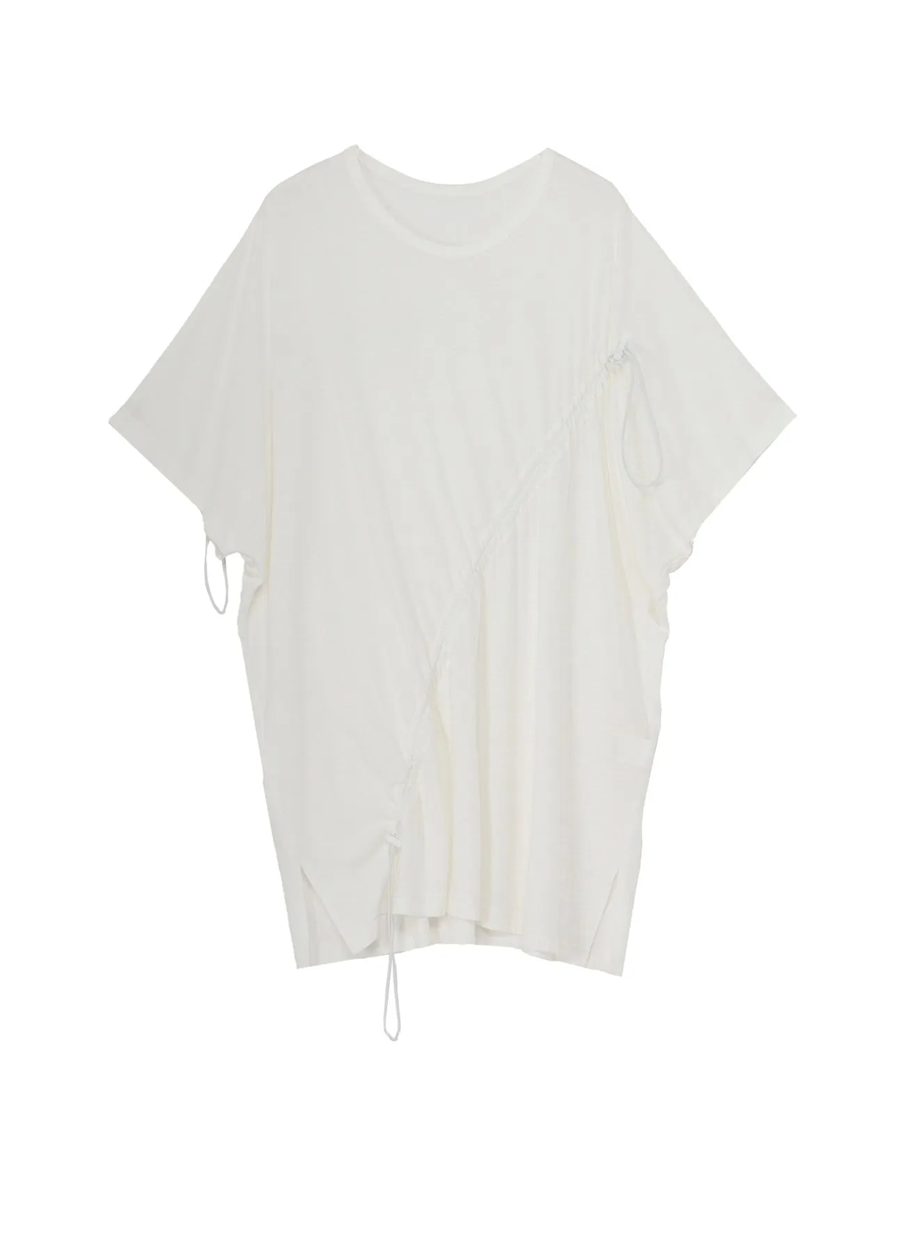 C/MO JERSEY DRAWCORD FRENCH SLEEVE T-SHIRT sold by Yohji Yamamoto