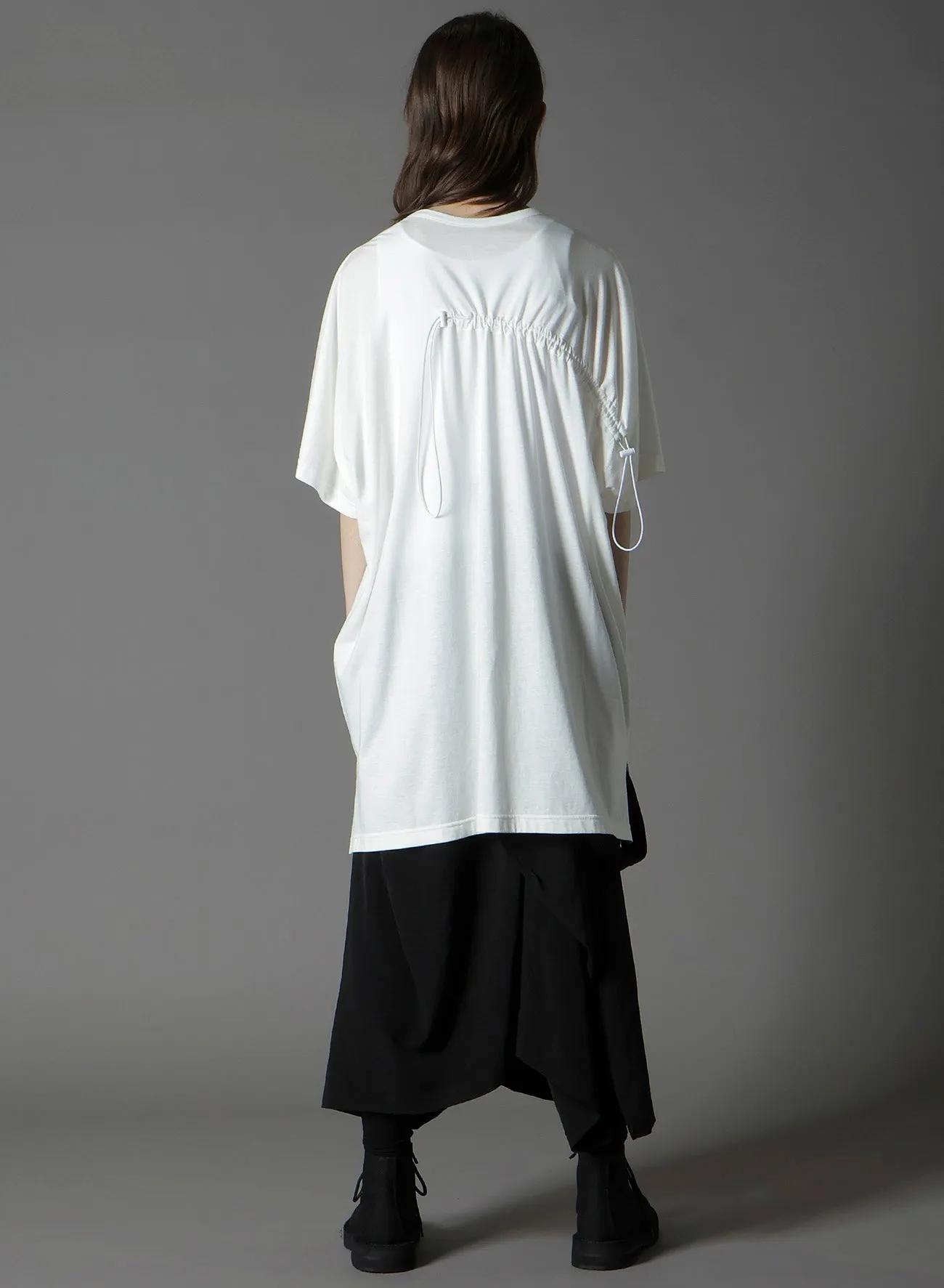C/MO JERSEY DRAWCORD FRENCH SLEEVE T-SHIRT sold by Yohji Yamamoto product image thumbnail 4