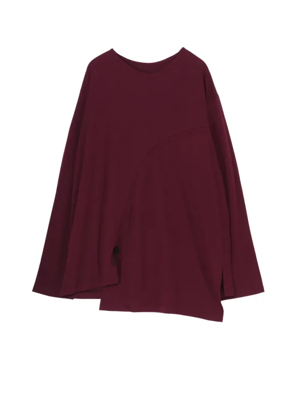 C/MO JERSEY CURVED CRAWCORD LONG SLEEVED T-SHIRT sold by Yohji Yamamoto