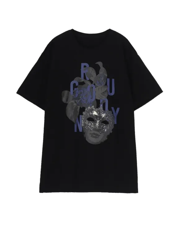 20/COTTON JERSEY MASK PURPLE T-SHIRT sold by Yohji Yamamoto