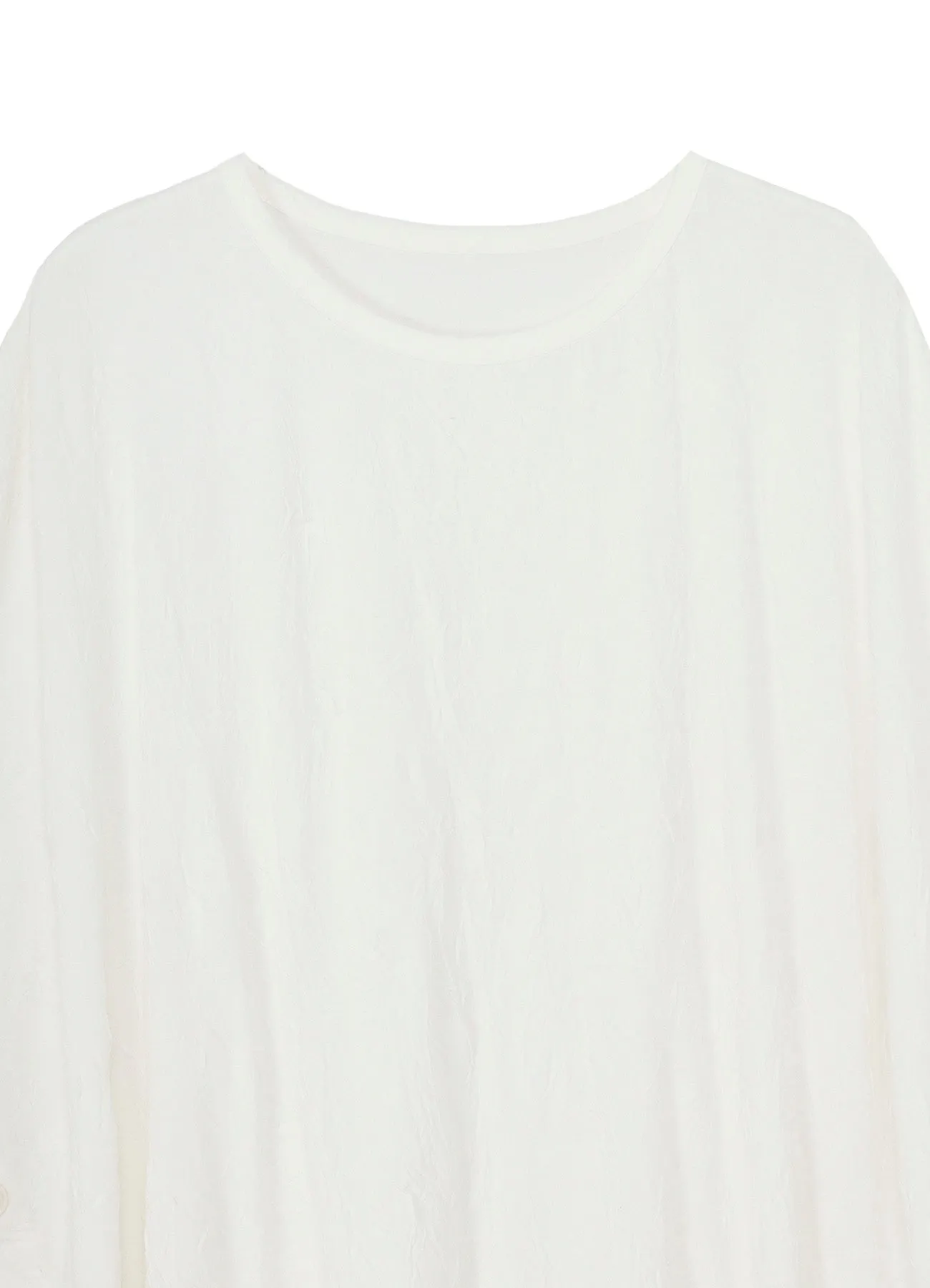 CATHC WASHER WRINKLE JERSEY SIDE BUTTON SHORT SLEEVED T-SHIRT sold by Yohji Yamamoto product image thumbnail 4