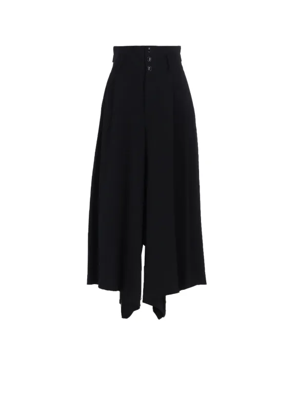 WOOL GABARDINE WIDE PANTS sold by Yohji Yamamoto