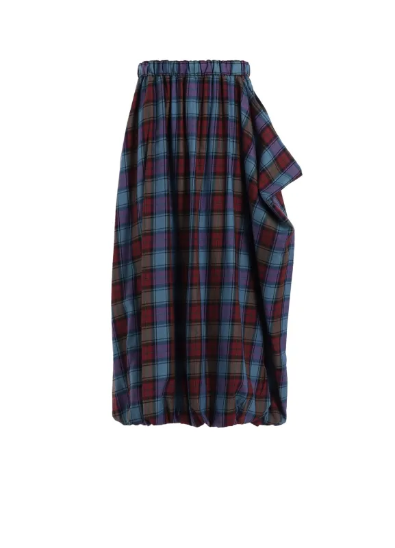 TWILL PLAID SKIRT sold by Yohji Yamamoto