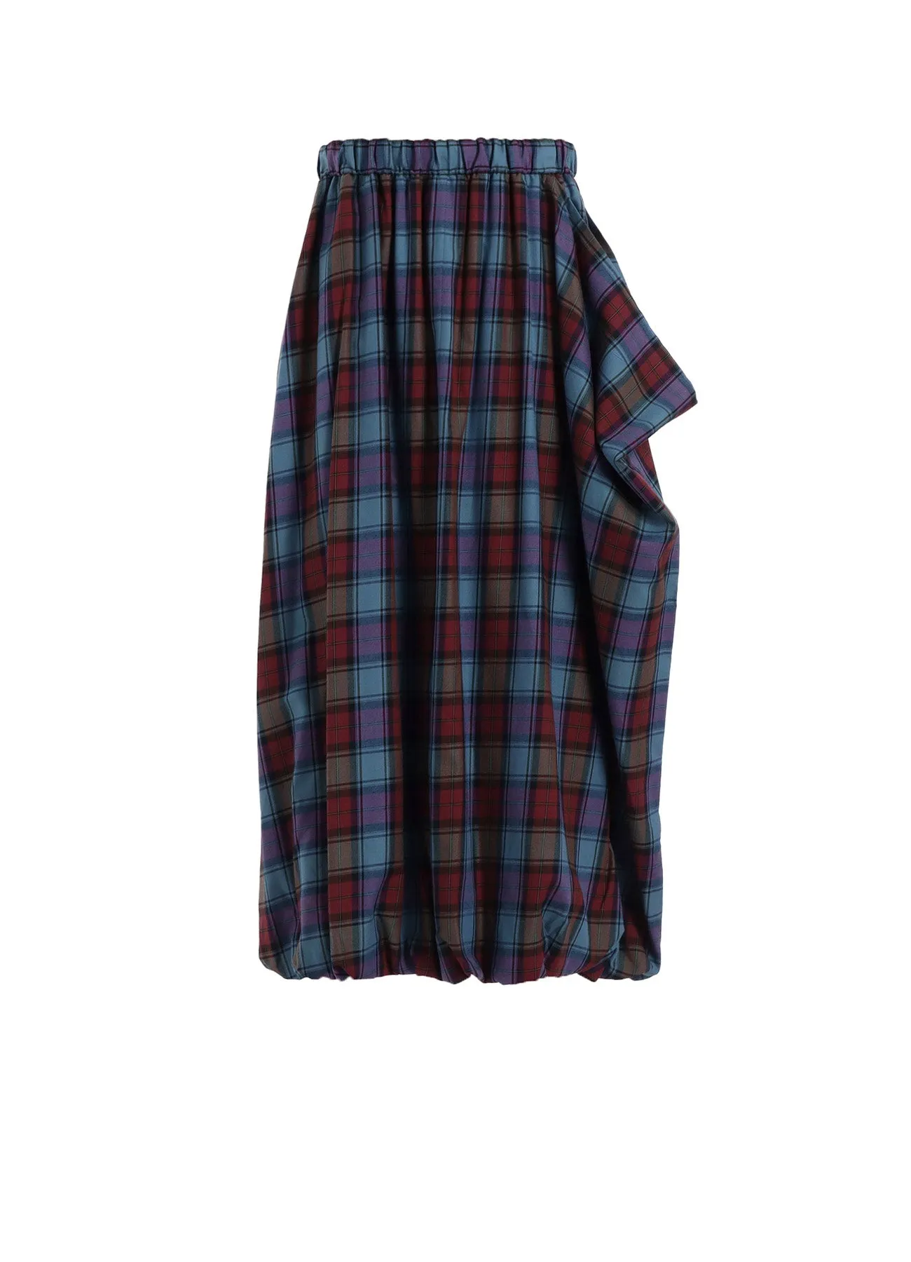 TWILL PLAID SKIRT sold by Yohji Yamamoto