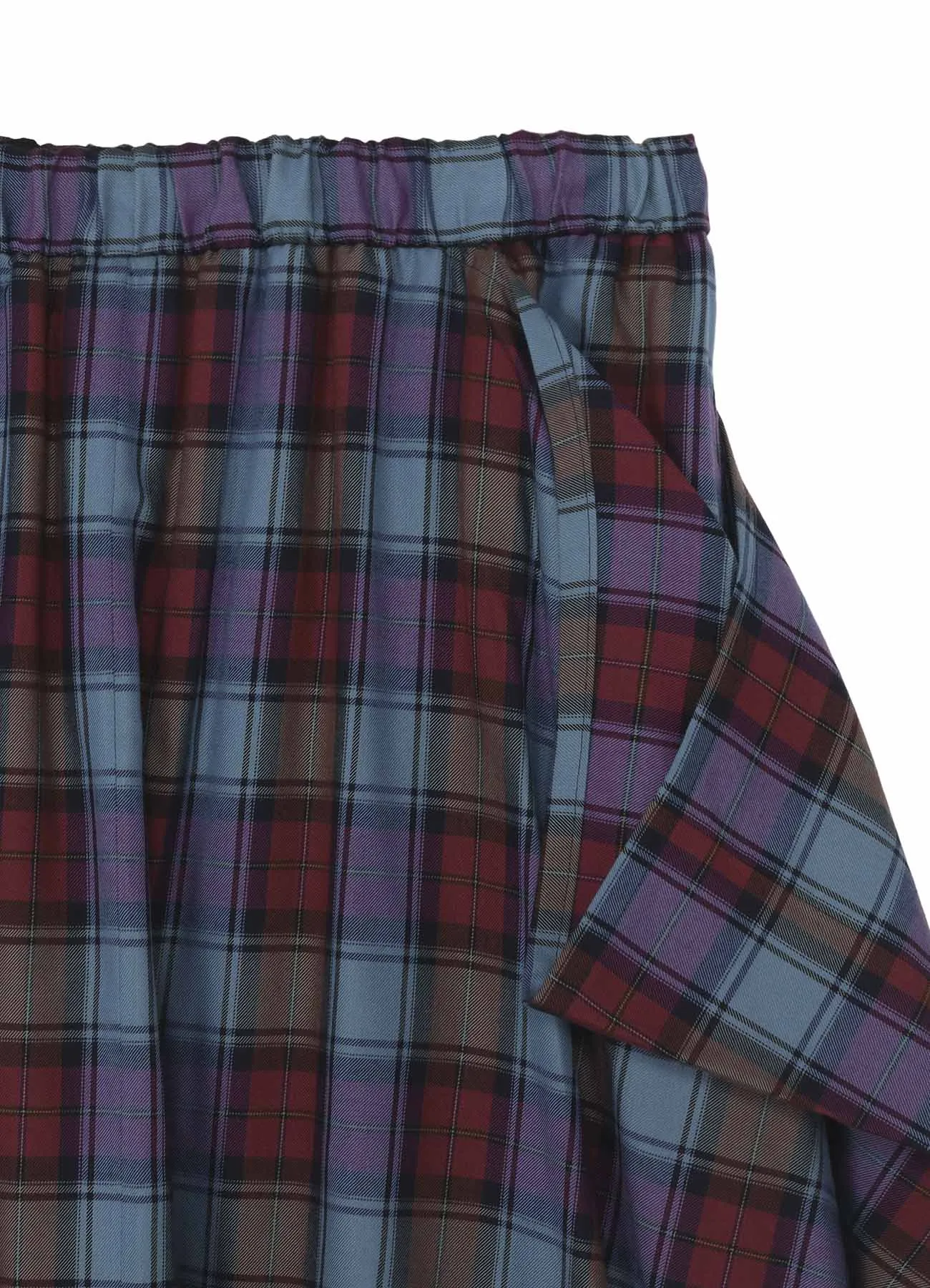 TWILL PLAID SKIRT sold by Yohji Yamamoto product image thumbnail 5