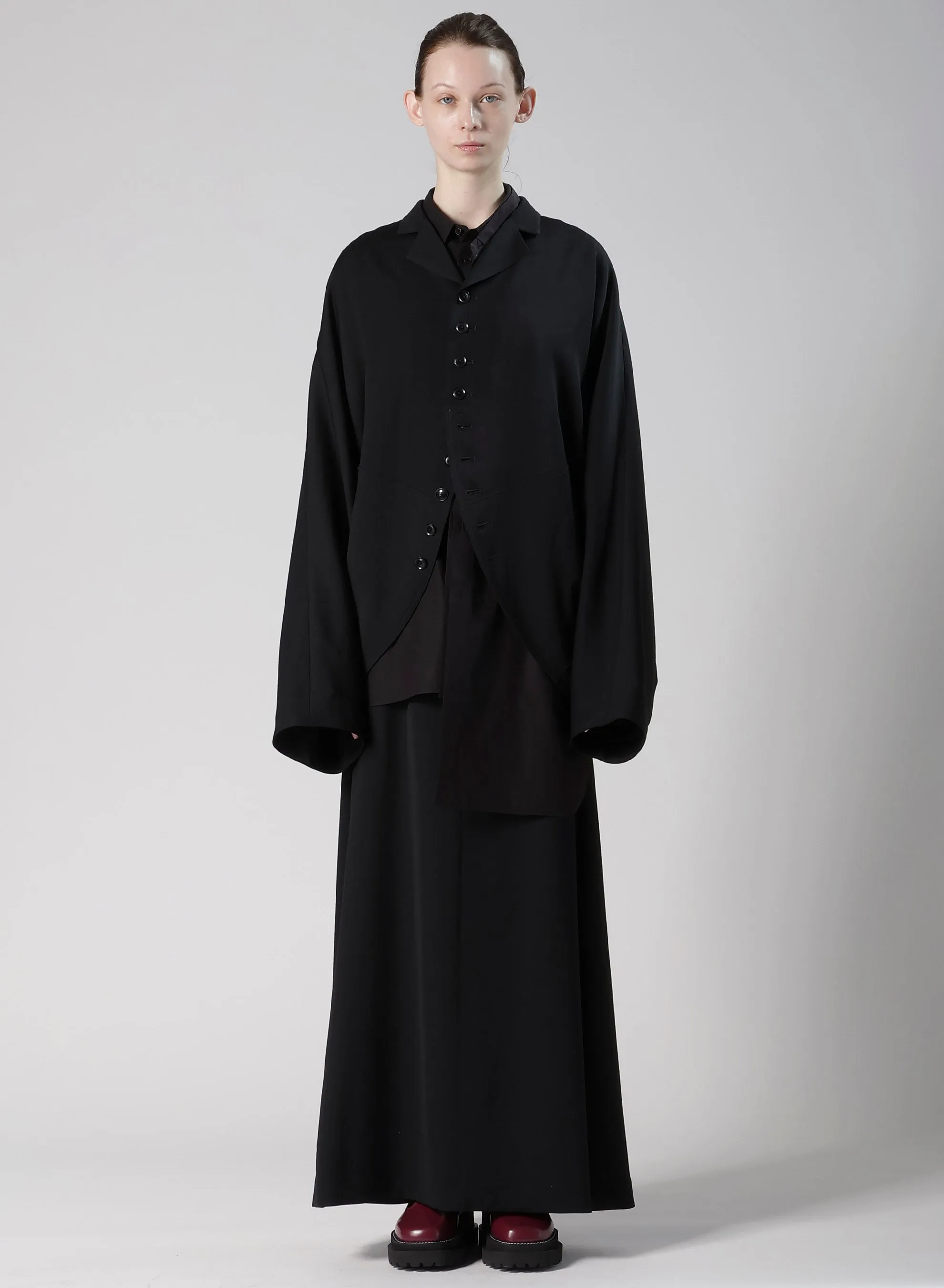 WOOL GABARDINE TAILORED DOLMAN JACKET sold by Yohji Yamamoto product image thumbnail 5